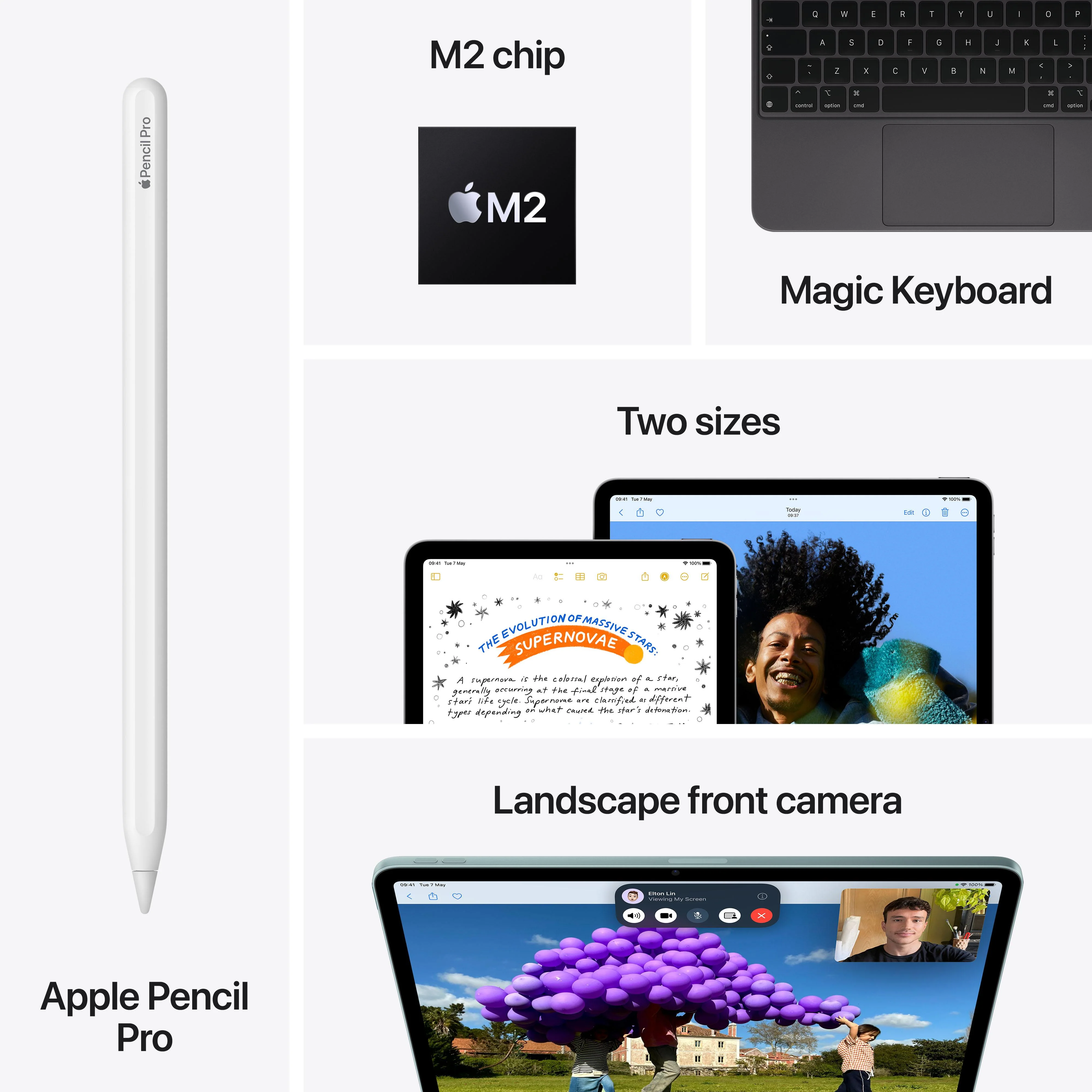 13-inch iPad Air Wi-Fi 128GB - Blue (M2) - Image 9