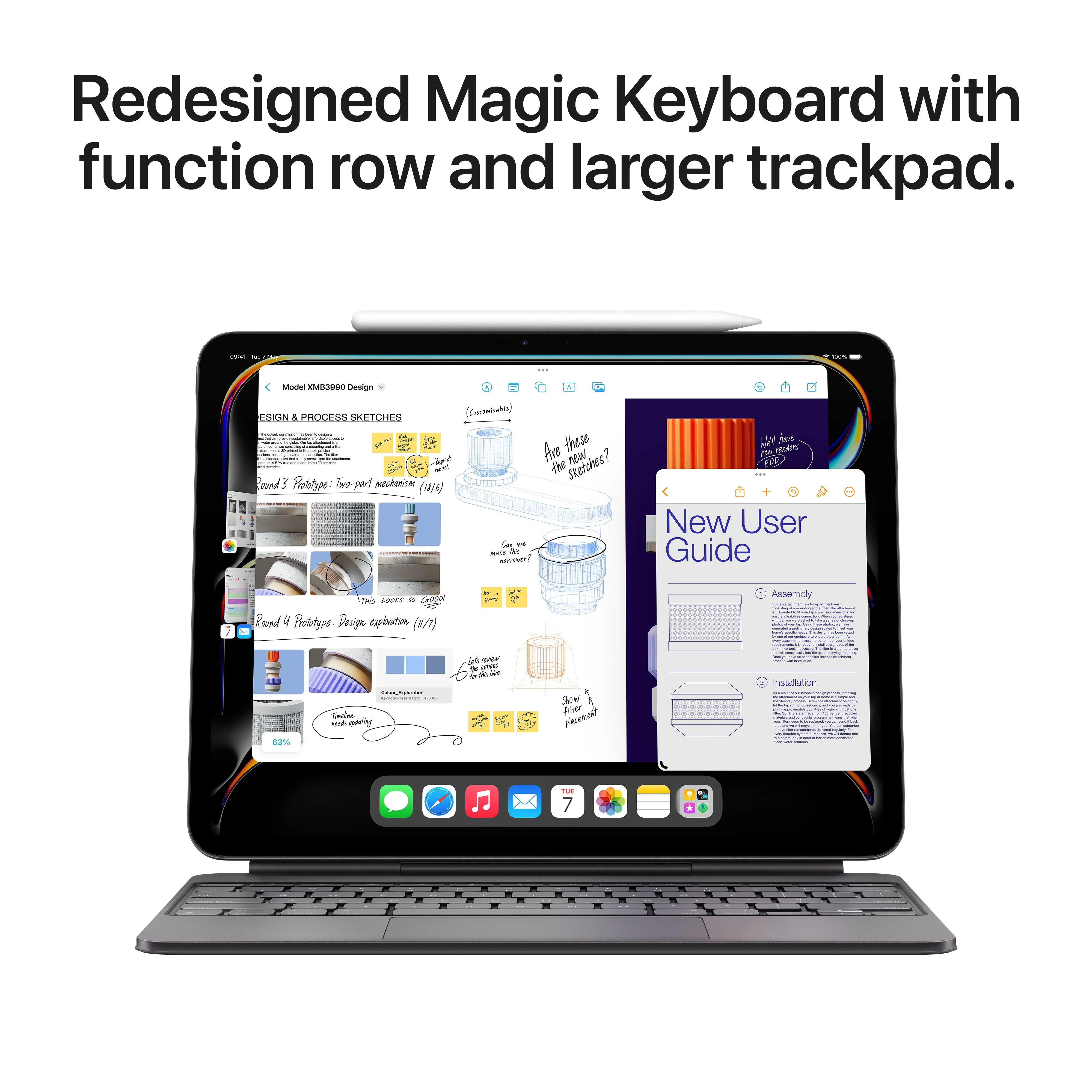 13-inch iPad Pro Wi-Fi + Cellular 256GB Standard Glass - Space Black (M4) - Image 8