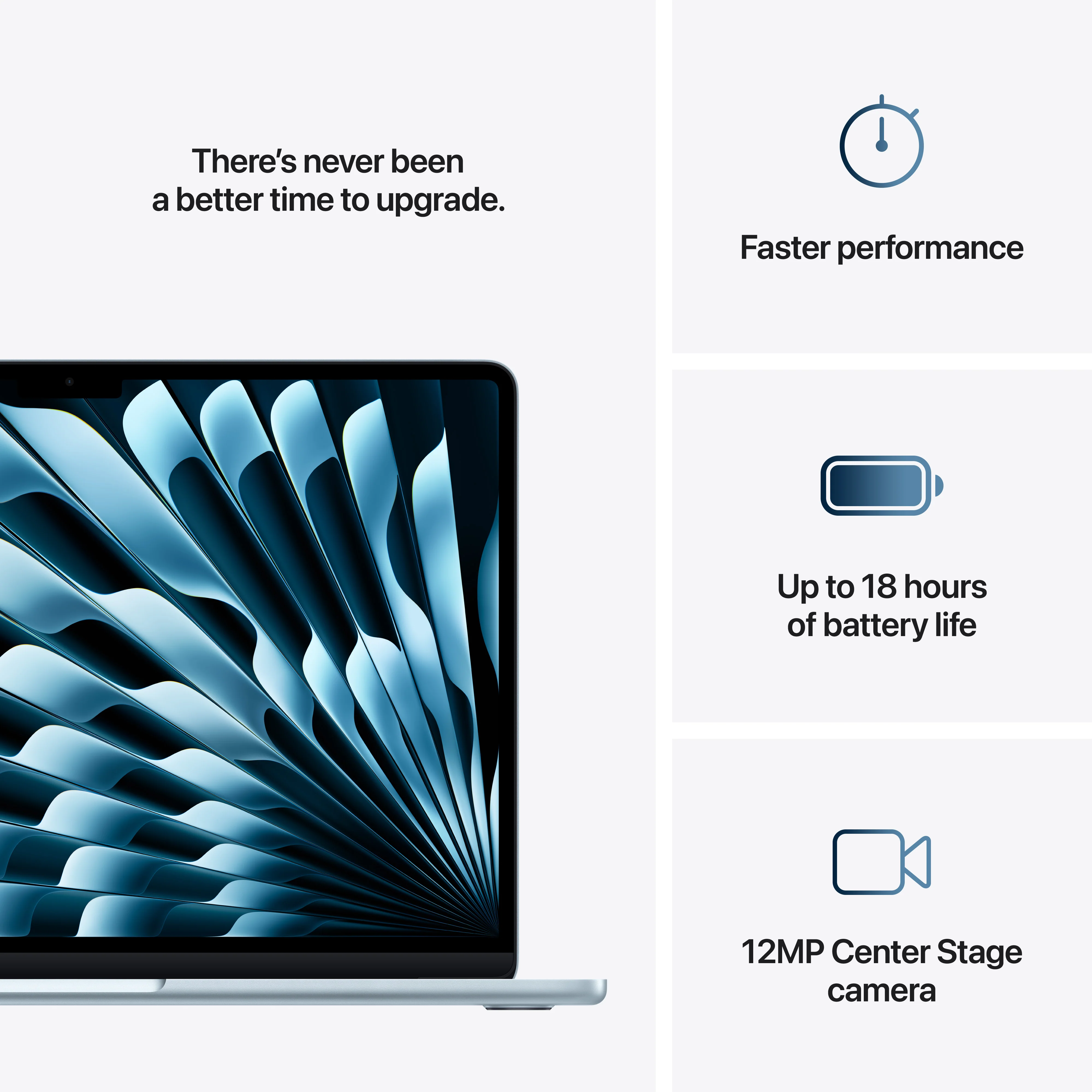 13-inch MacBook Air: Apple M4 chip with 10-core CPU and 10-core GPU, 512GB SSD - Sky Blue - Image 10