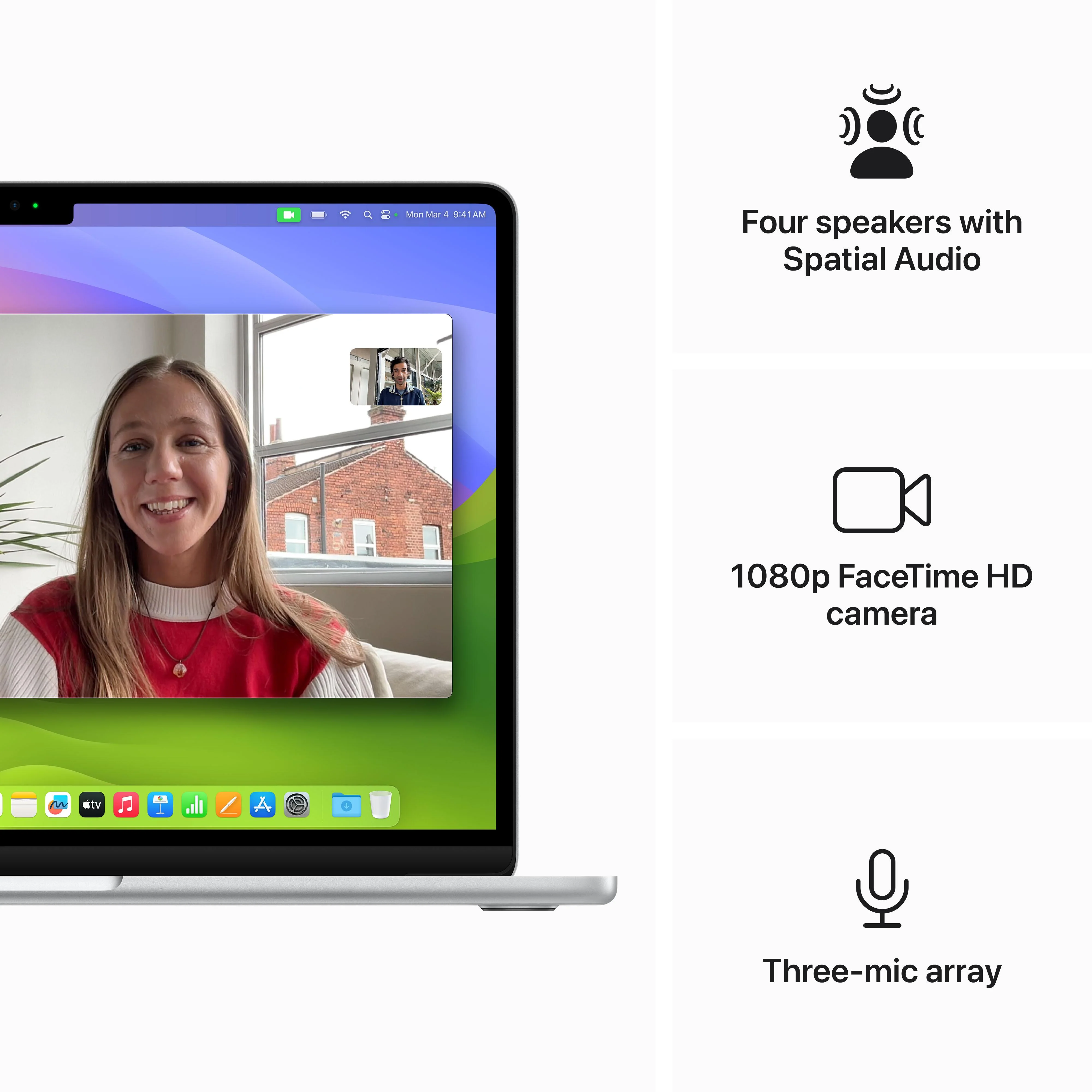 13-inch MacBook Air: Apple M3 chip with 8‑core CPU and 8‑core GPU, 256GB SSD - Silver - Image 6