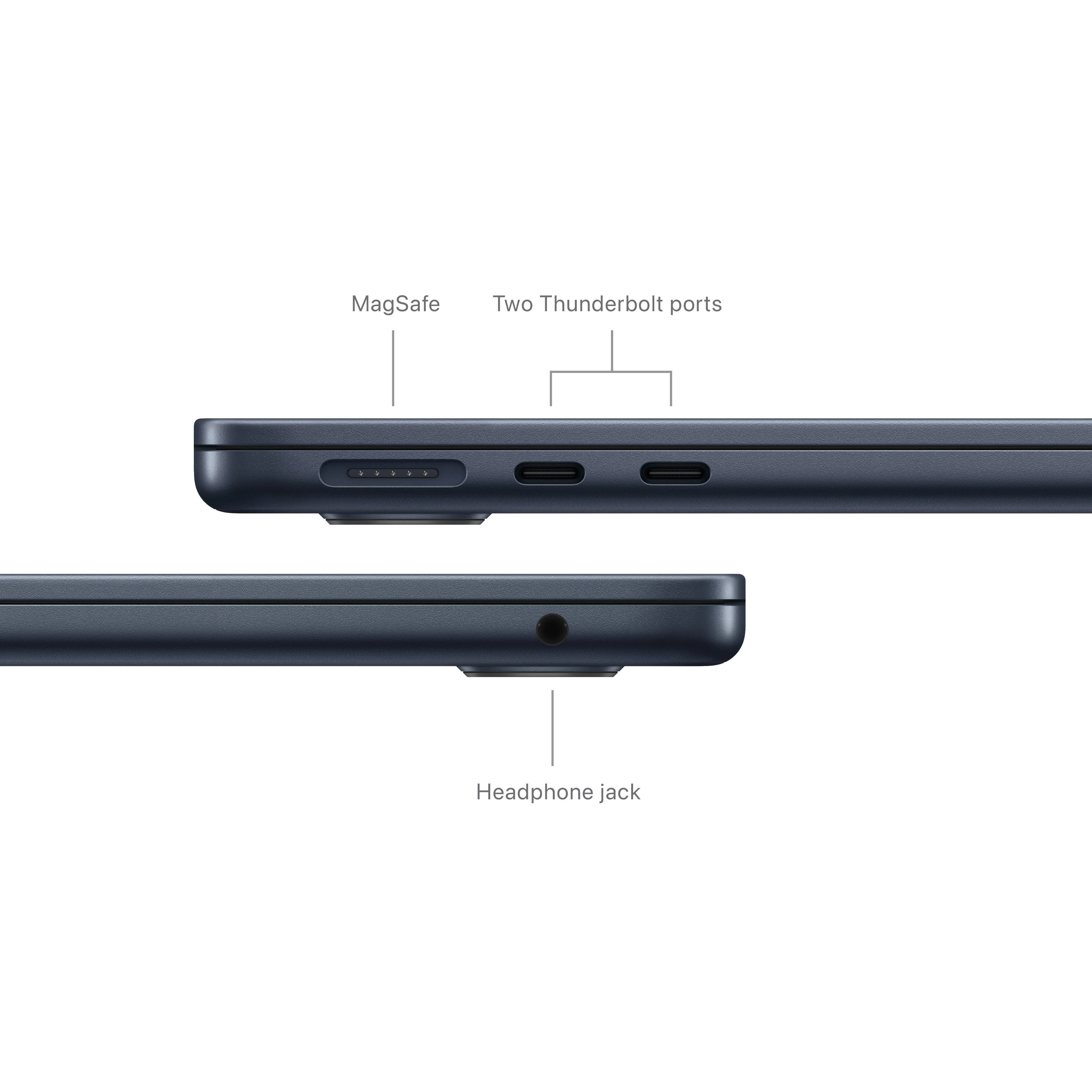 13-inch MacBook Air: Apple M3 chip with 8‑core CPU and 8‑core GPU, 256GB SSD - Midnight - Image 7