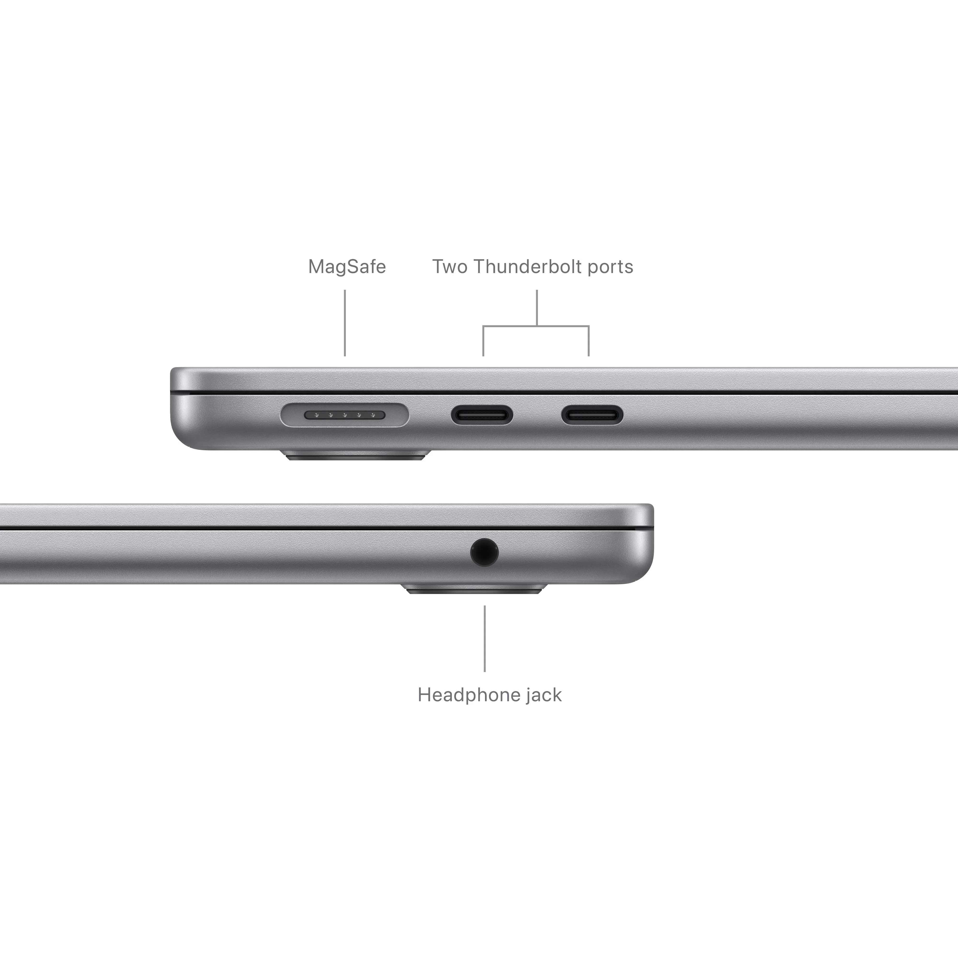13-inch MacBook Air: Apple M3 chip with 8‑core CPU and 10‑core GPU, 512GB SSD - Space Gray - Image 7