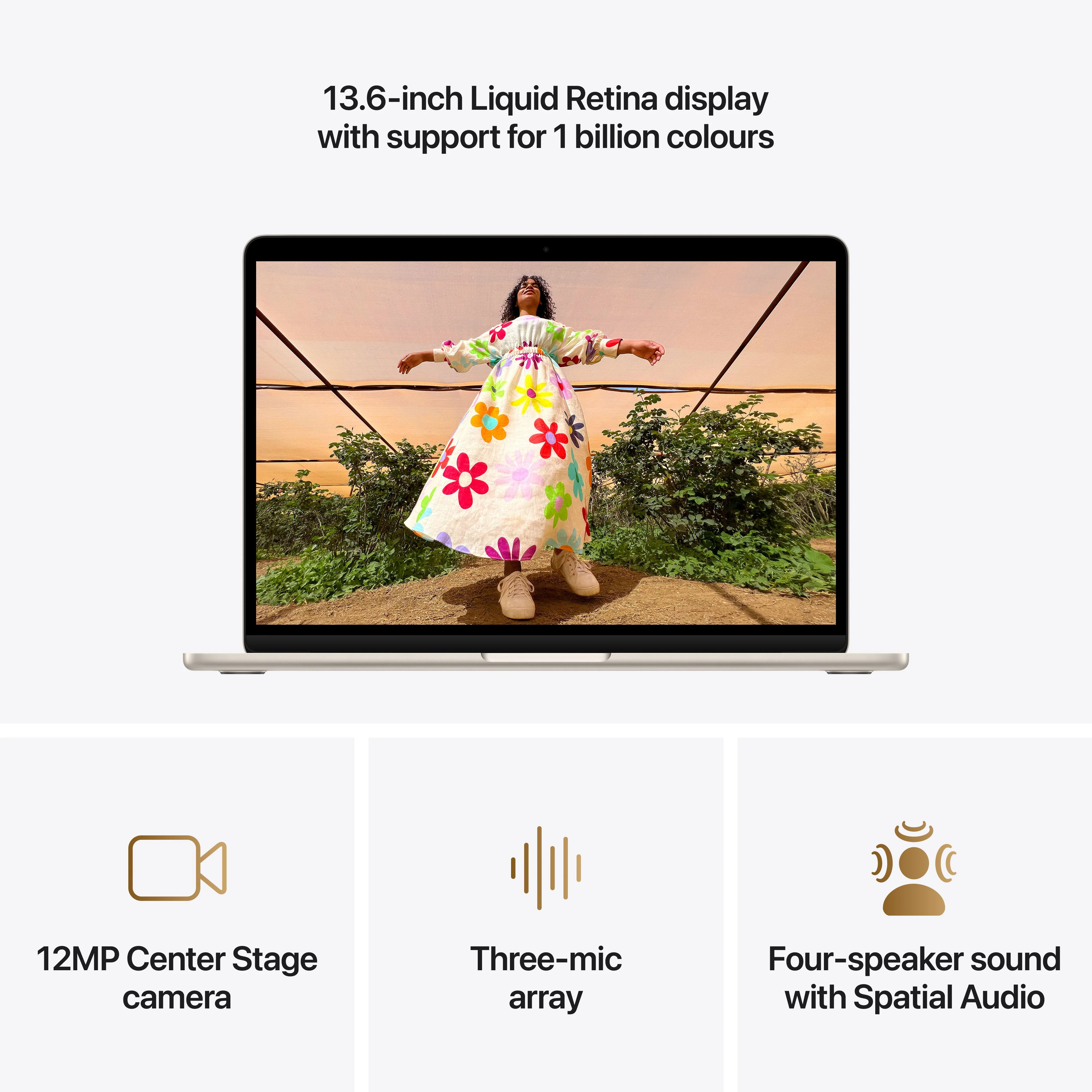 13-inch MacBook Air: Apple M5 chip with 10-core CPU and 10-core GPU, 1TB SSD - Starlight - Image 5