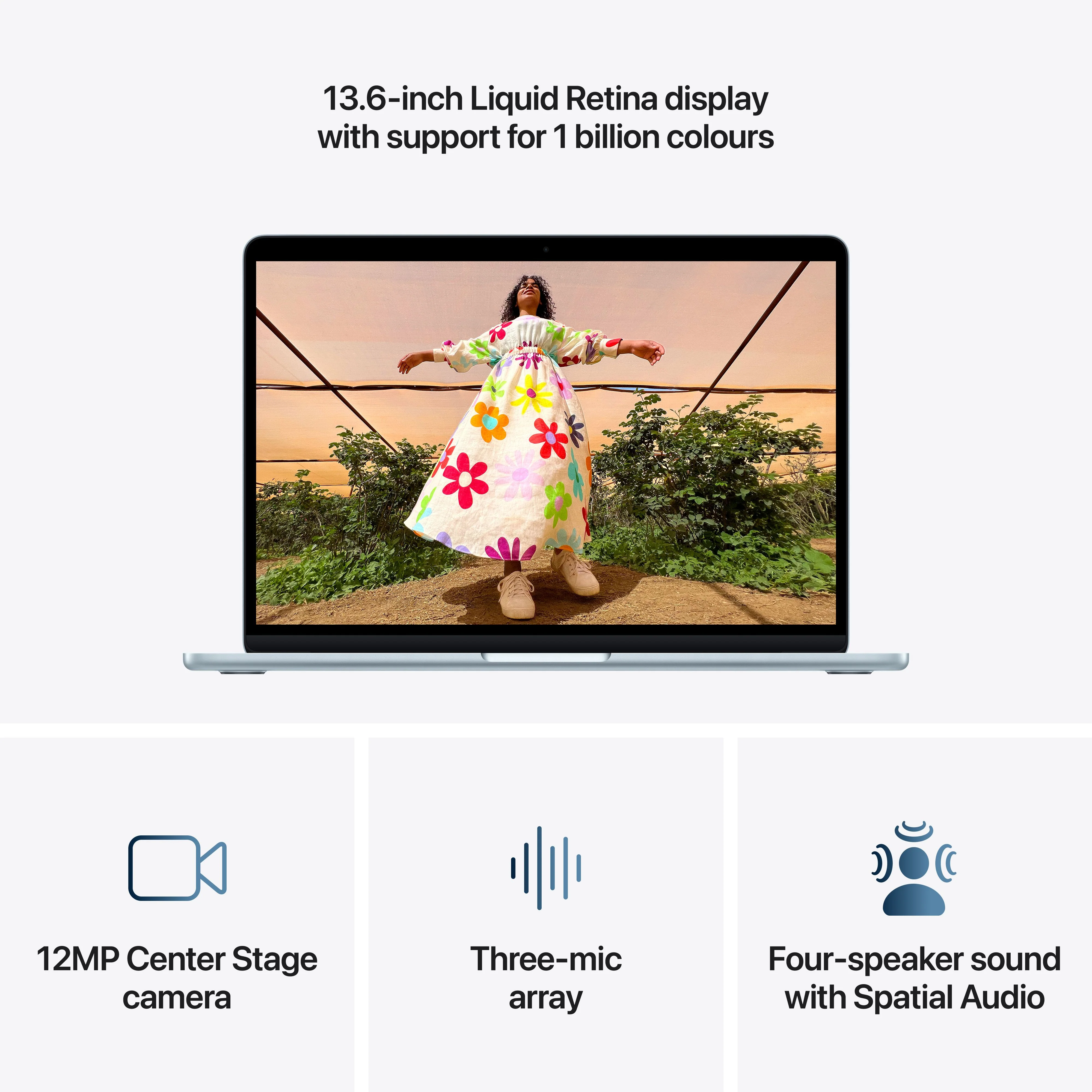 13-inch MacBook Air: Apple M5 chip with 10-core CPU and 8-core GPU, 512GB SSD - Sky Blue - Image 5