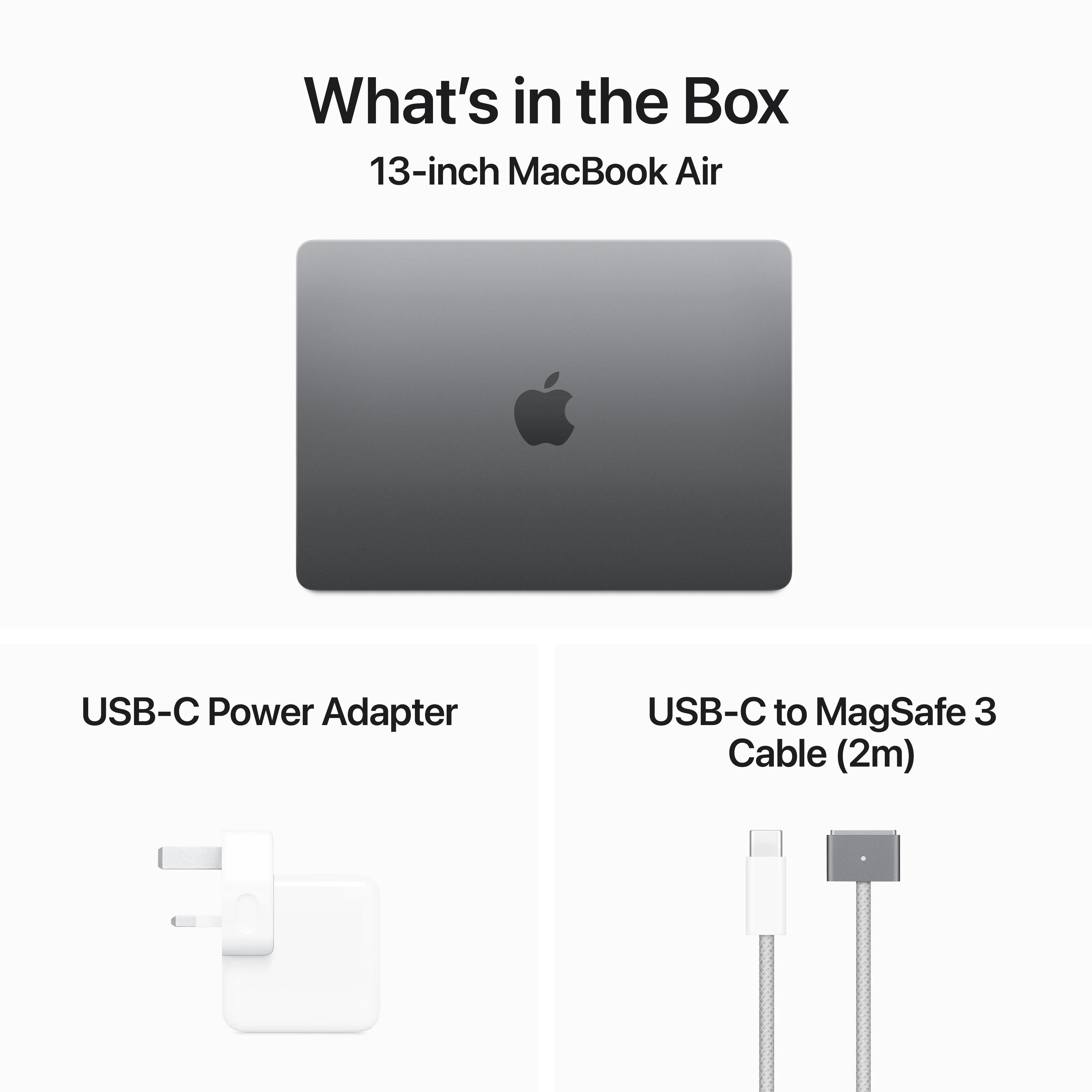 13-inch MacBook Air: Apple M3 chip with 8‑core CPU and 8‑core GPU, 256GB SSD - Space Grey - Image 9