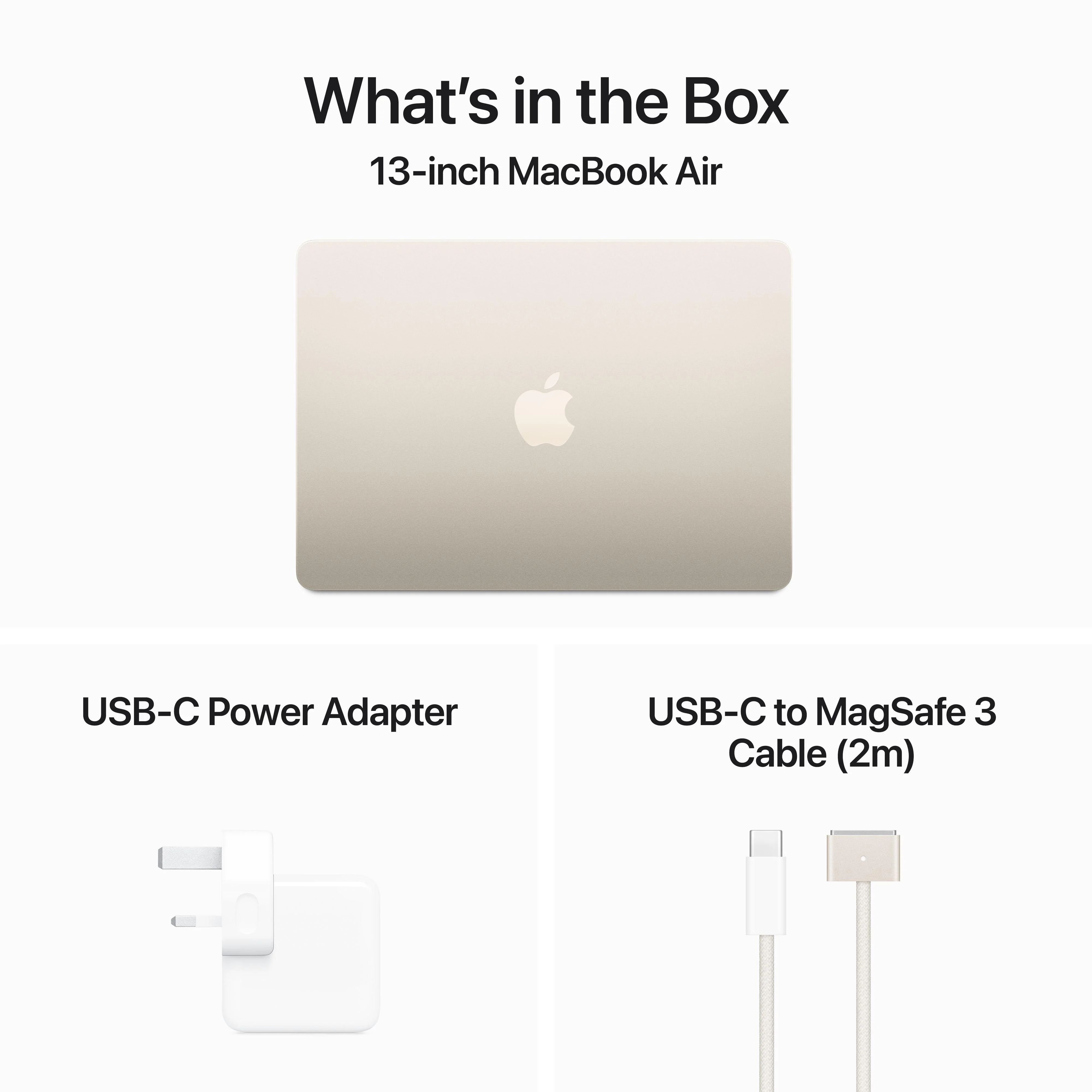 13-inch MacBook Air: Apple M3 chip with 8‑core CPU and 8‑core GPU, 256GB SSD - Starlight - Image 9