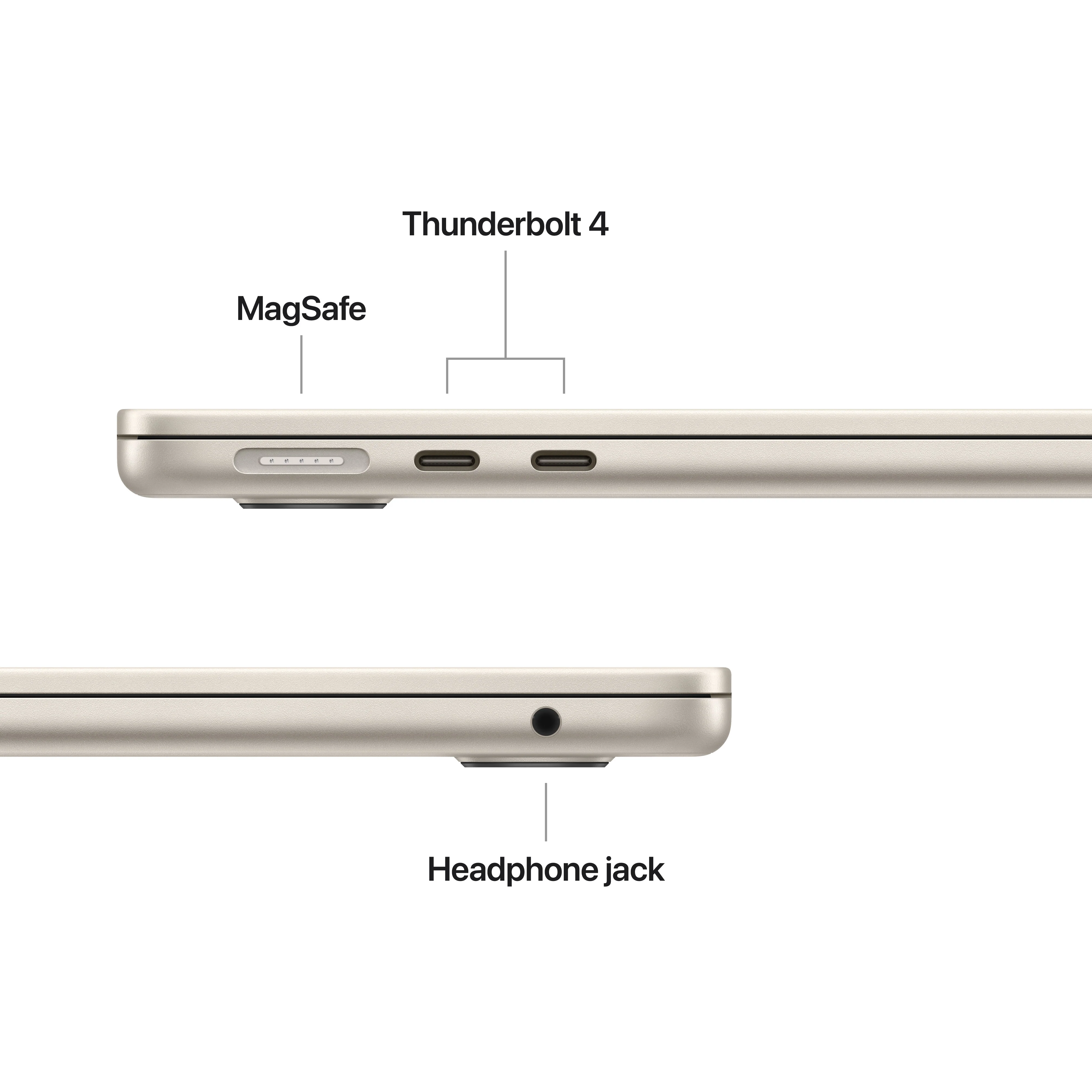 13-inch MacBook Air: Apple M4 chip with 10-core CPU and 8-core GPU, 256GB SSD - Starlight - Image 7