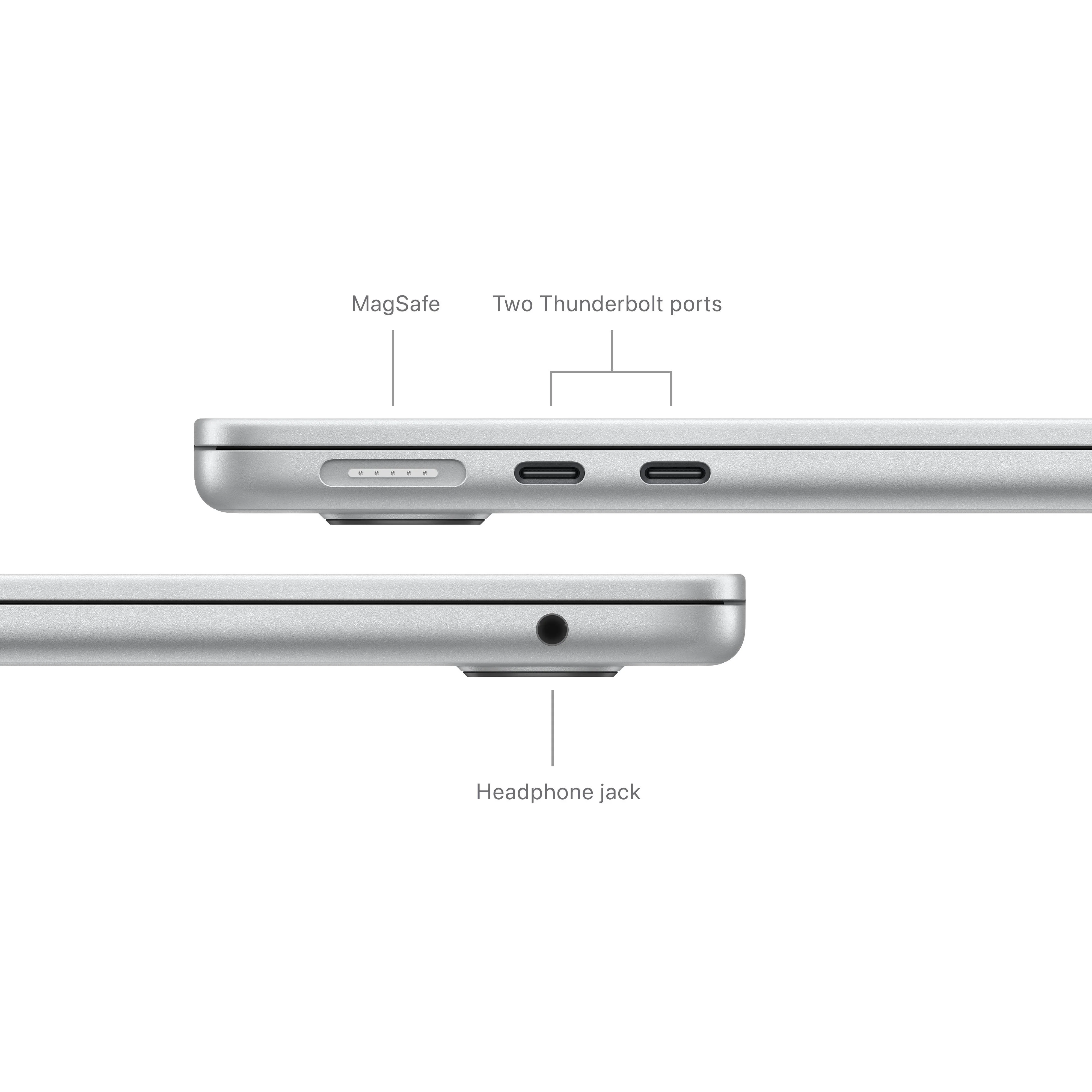13-inch MacBook Air: Apple M3 chip with 8‑core CPU and 10‑core GPU, 512GB SSD - Silver - Image 7
