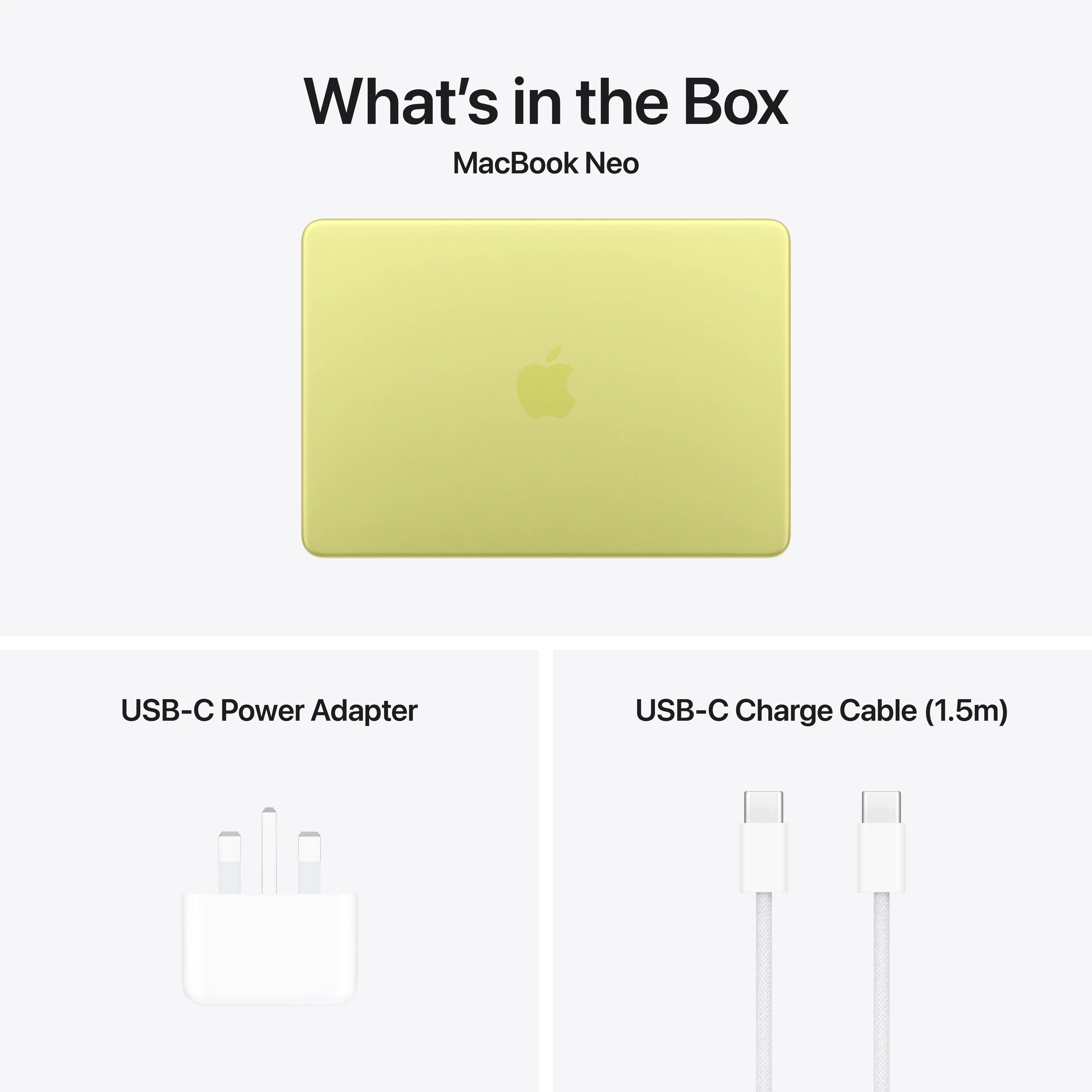 13-inch MacBook Neo: Apple A18 Pro chip with 6‑core CPU and 5‑core GPU, Magic Keyboard, 256GB SSD - Citrus - Image 10