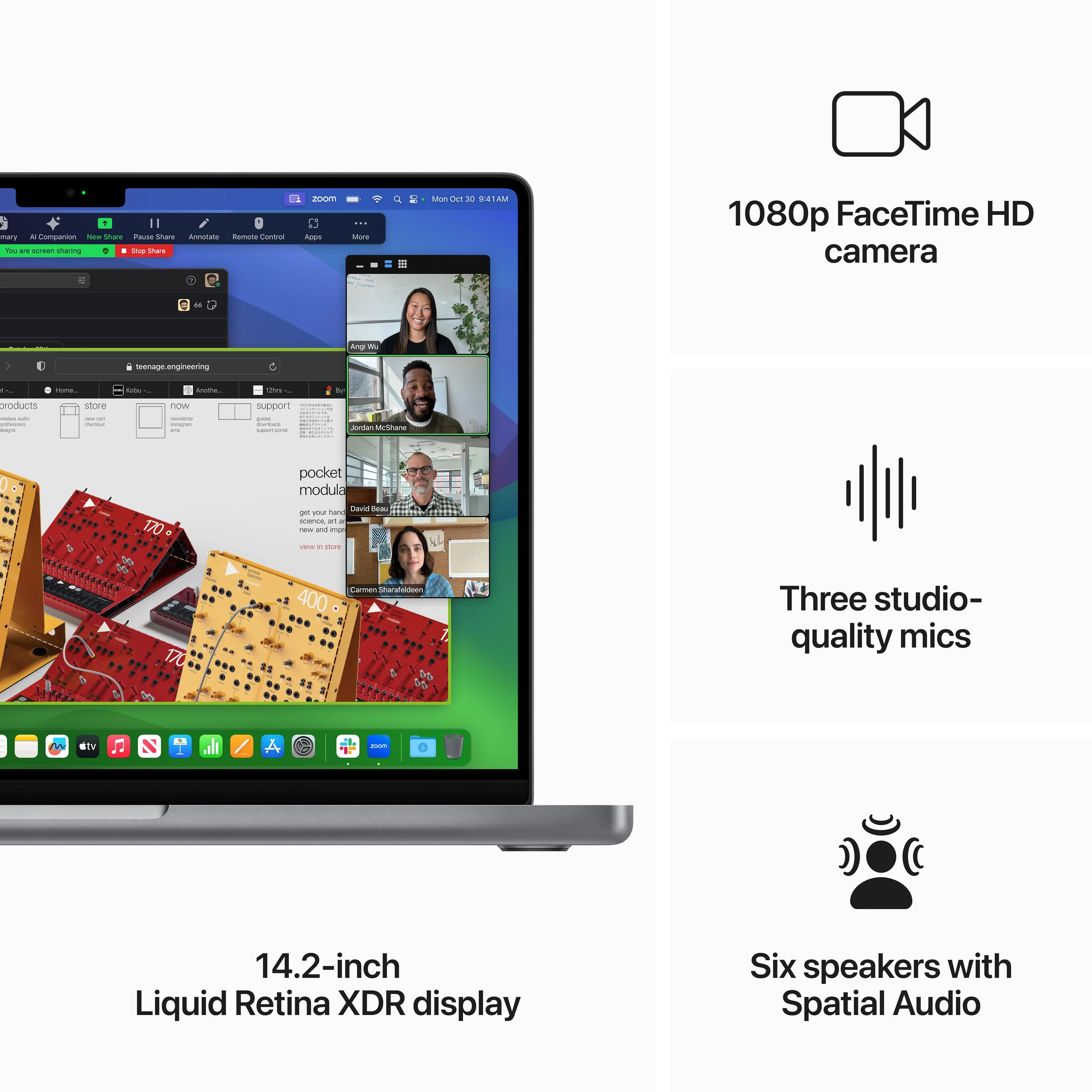 14-inch MacBook Pro: Apple M3 chip with 8‑core CPU and 10‑core GPU, 512GB SSD - Space Grey - Image 5