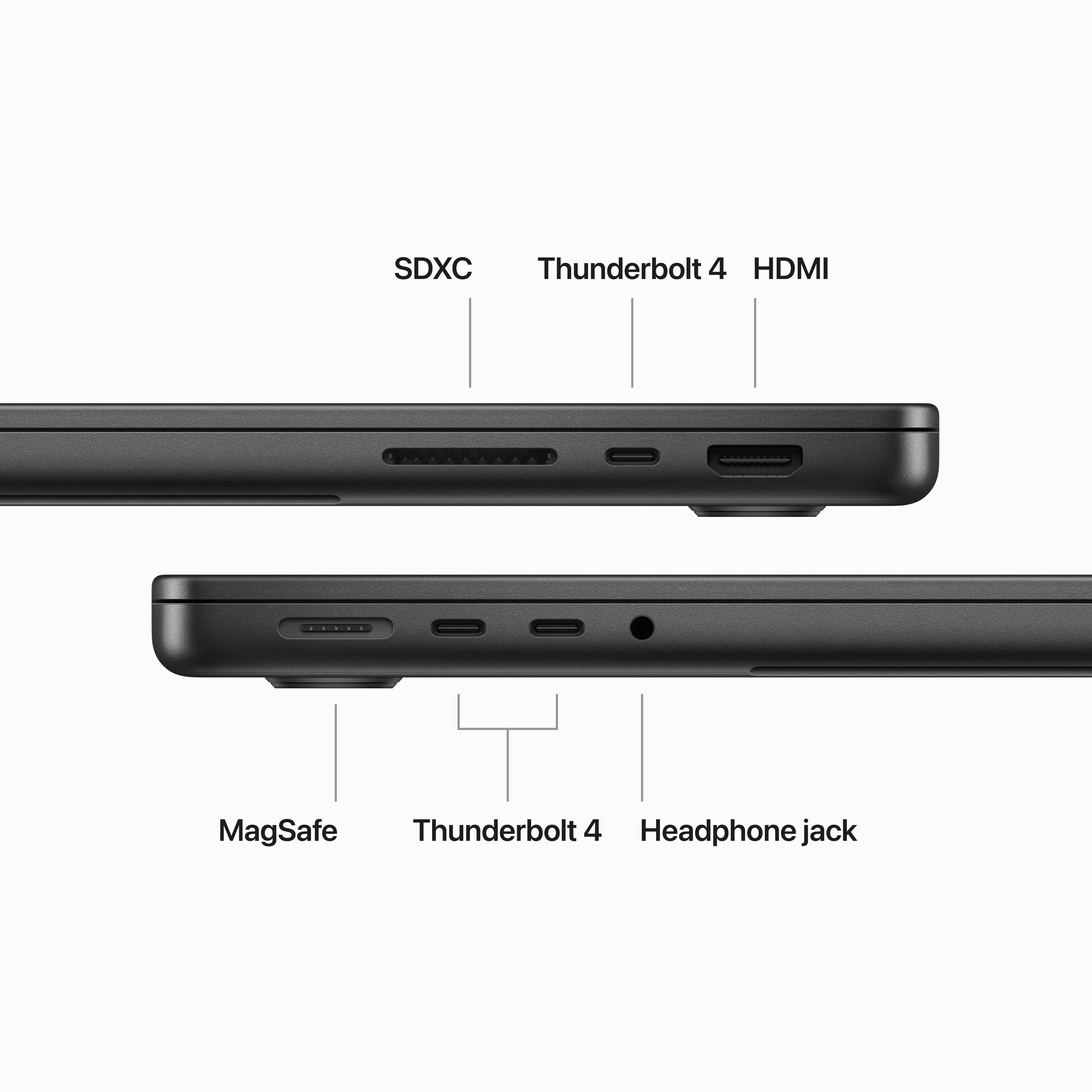 14-inch MacBook Pro: Apple M3 Pro chip with 11‑core CPU and 14‑core GPU, 512GB SSD - Space Black - Image 6