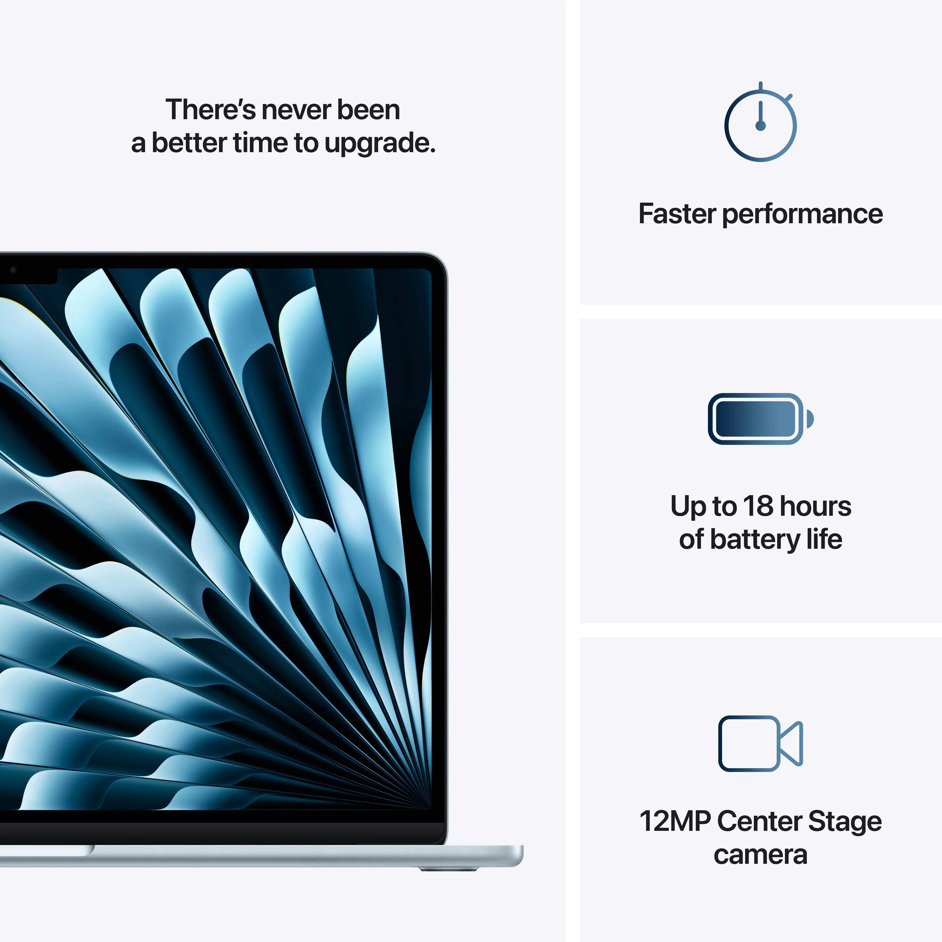 15-inch MacBook Air: Apple M4 chip with 10-core CPU and 10-core GPU, 512GB SSD - Sky Blue - Image 10