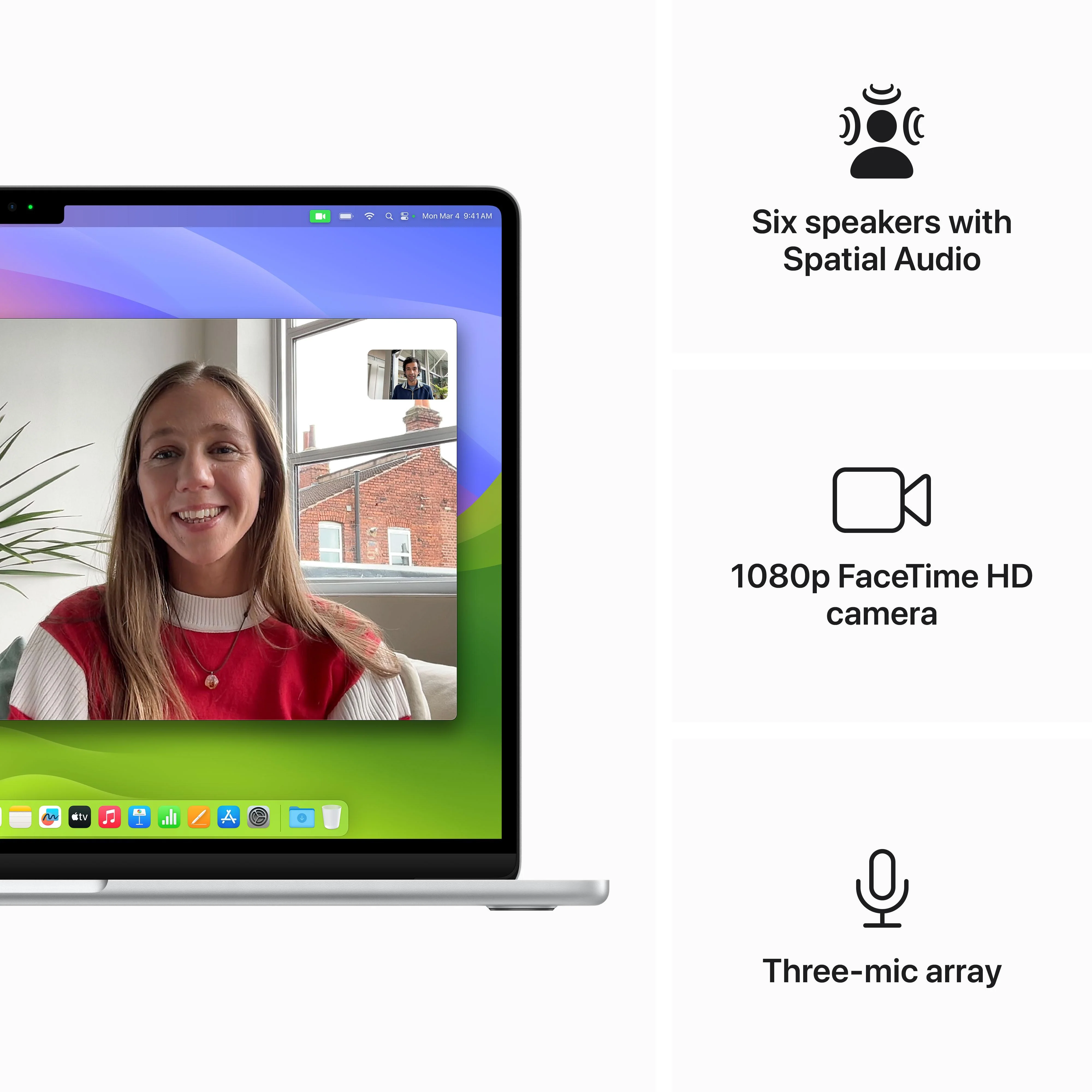15-inch MacBook Air: Apple M3 chip with 8‑core CPU and 10‑core GPU, 256GB SSD - Silver - Image 6