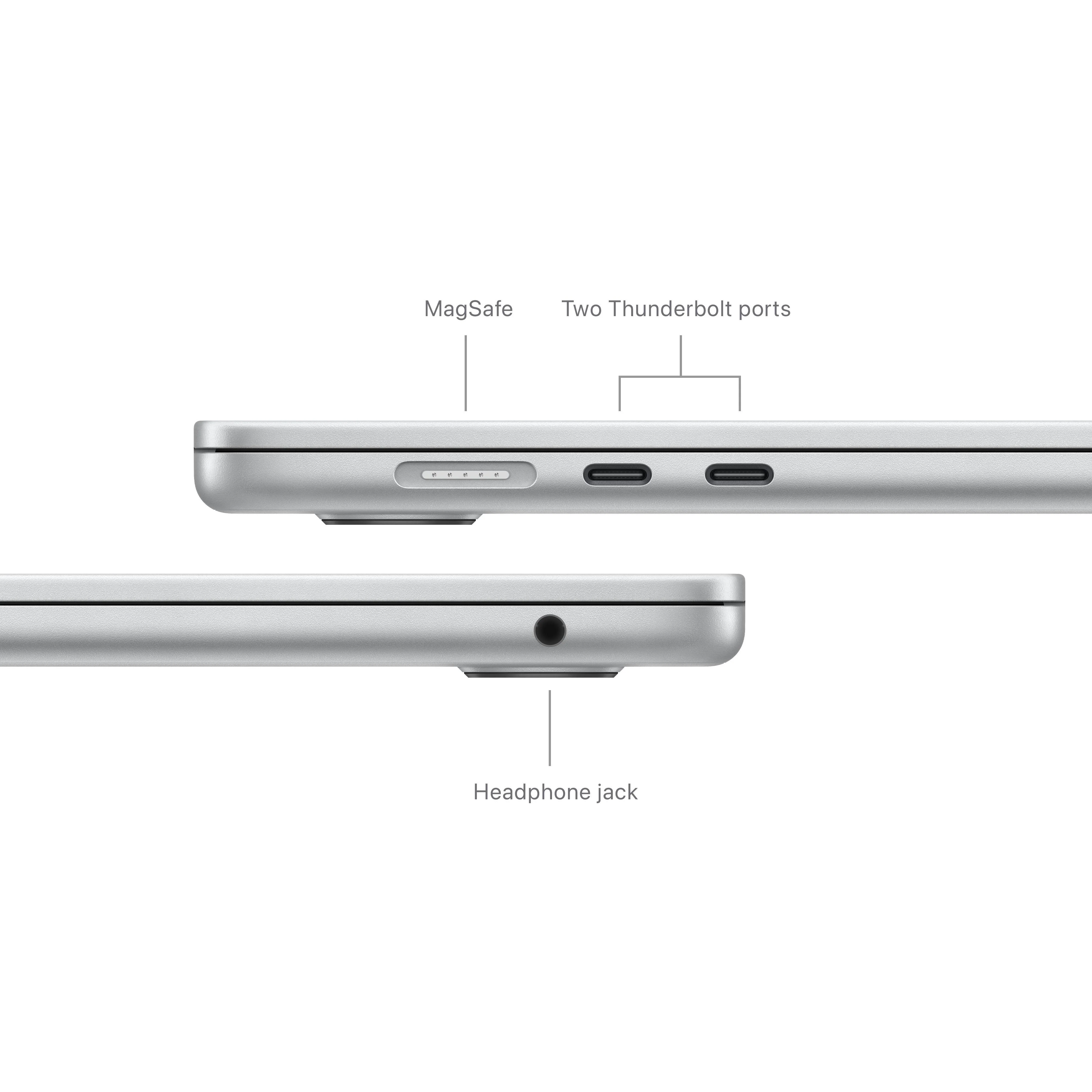 15-inch MacBook Air: Apple M3 chip with 8‑core CPU and 10‑core GPU, 256GB SSD - Silver - Image 7