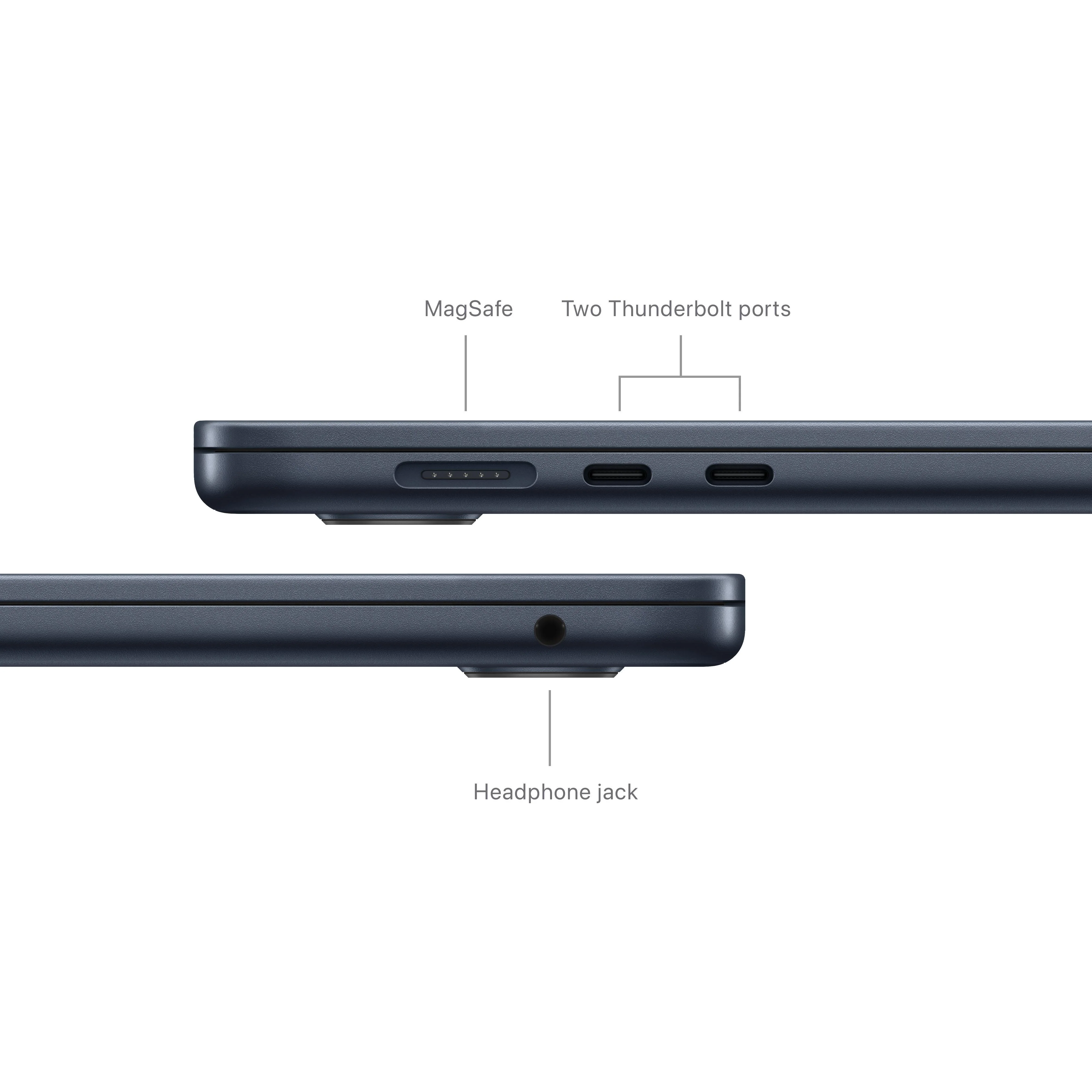 15-inch MacBook Air: Apple M3 chip with 8‑core CPU and 10‑core GPU, 512GB SSD - Midnight - Image 7