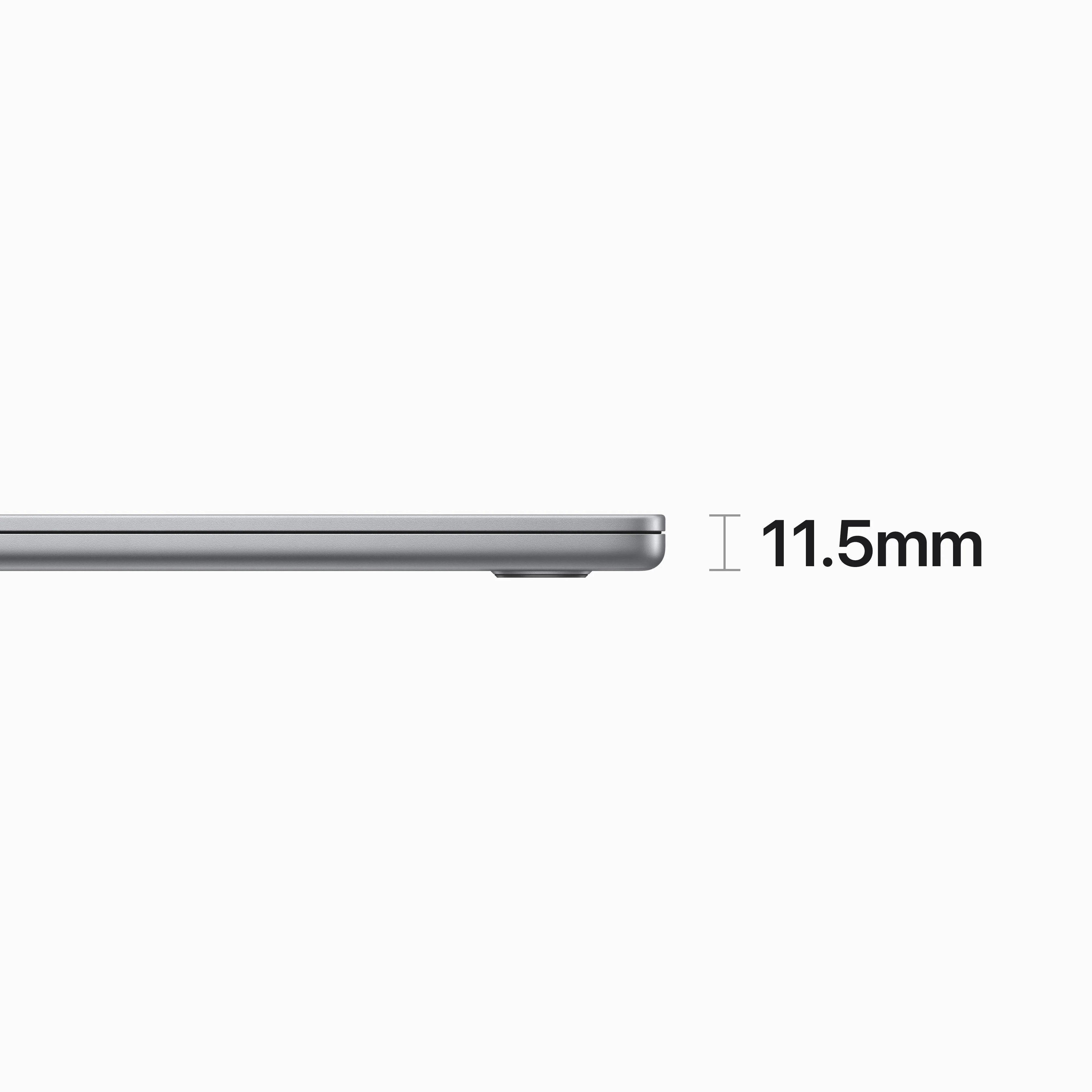 15-inch MacBook Air: Apple M2 chip with 8‑core CPU and 10‑core GPU, 256GB SSD - Space Grey - Image 3