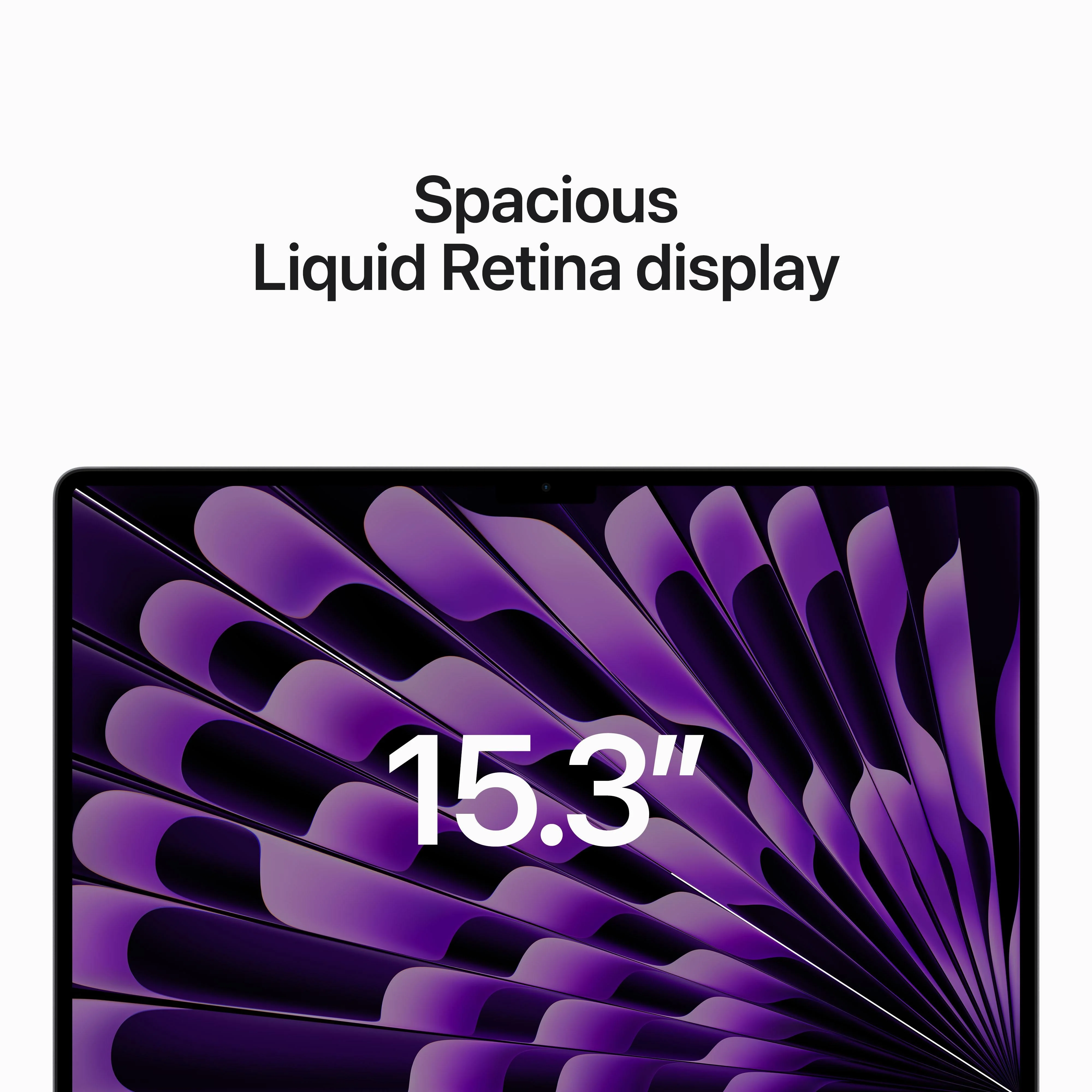 15-inch MacBook Air: Apple M2 chip with 8‑core CPU and 10‑core GPU, 256GB SSD - Space Grey - Image 5