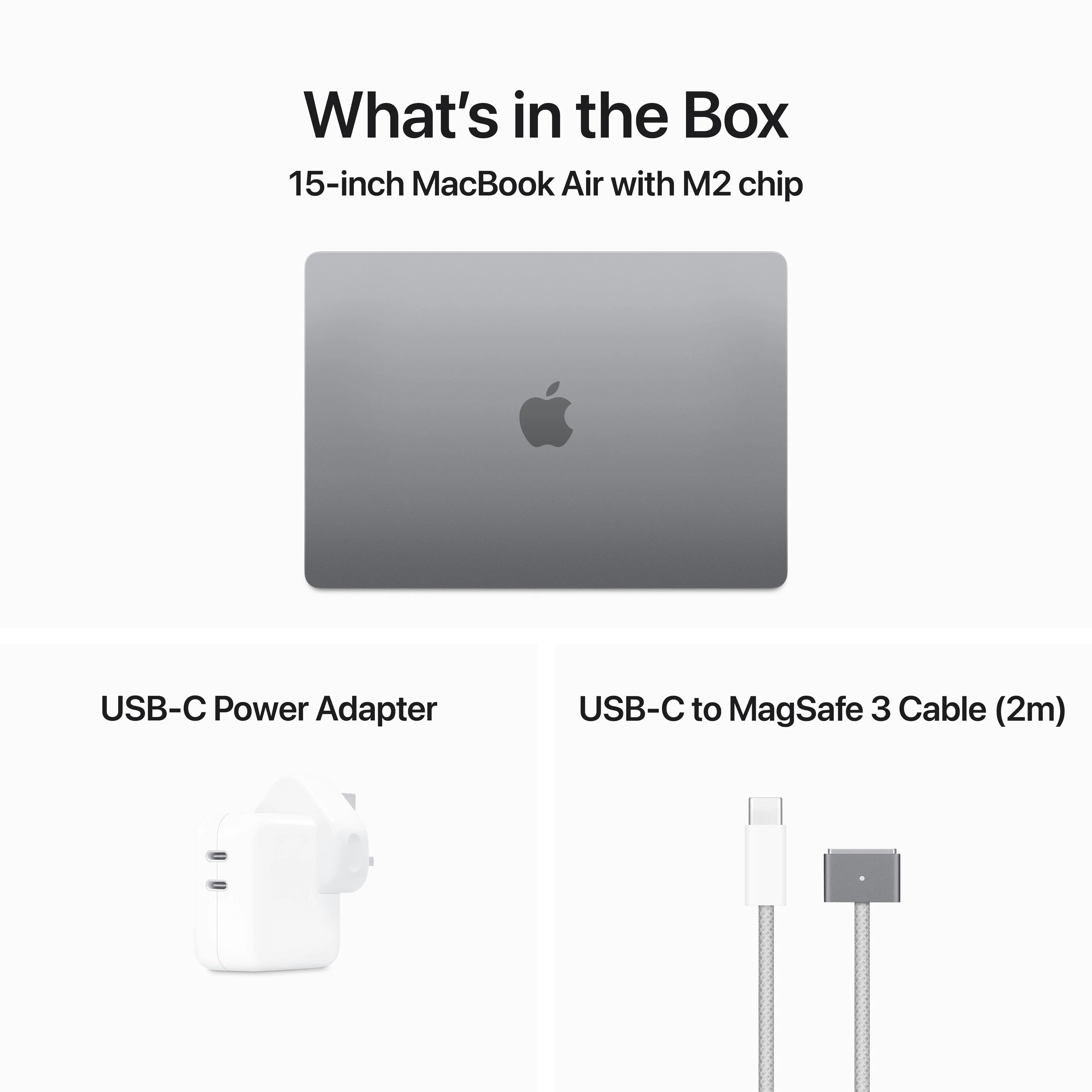 15-inch MacBook Air: Apple M2 chip with 8‑core CPU and 10‑core GPU, 512GB SSD - Space Grey - Image 12