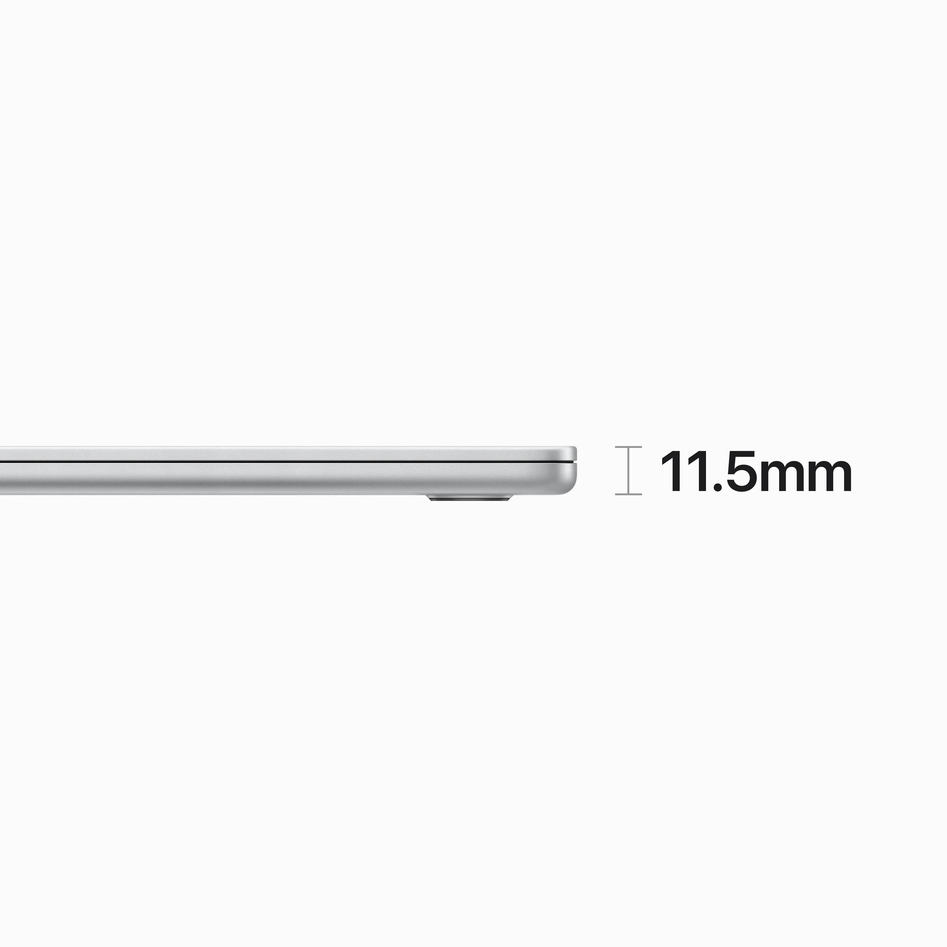 15-inch MacBook Air: Apple M2 chip with 8‑core CPU and 10‑core GPU, 256GB SSD - Silver - Image 3