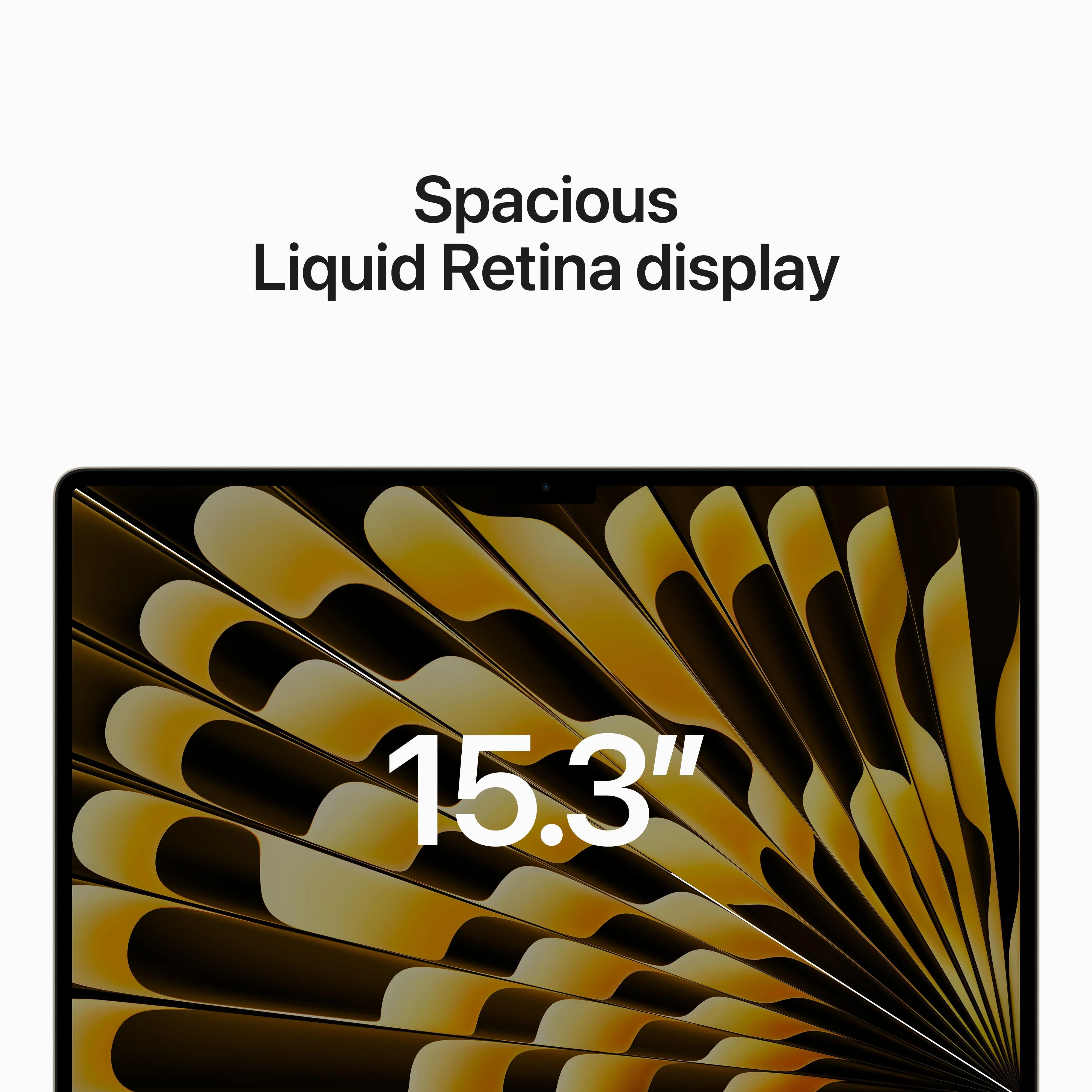 15-inch MacBook Air: Apple M2 chip with 8‑core CPU and 10‑core GPU, 256GB SSD - Starlight - Image 5