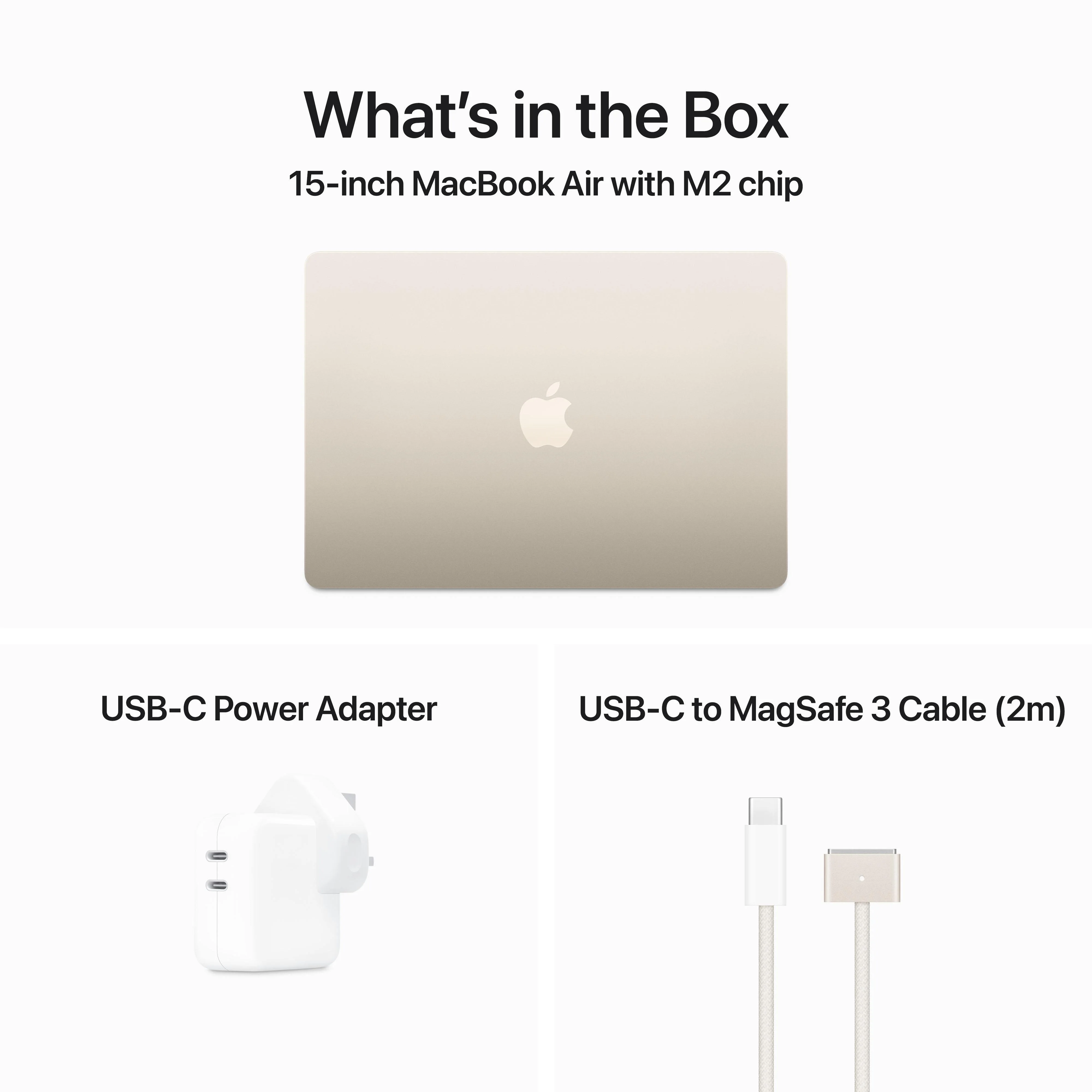 15-inch MacBook Air: Apple M2 chip with 8‑core CPU and 10‑core GPU, 512GB SSD - Starlight - Image 12