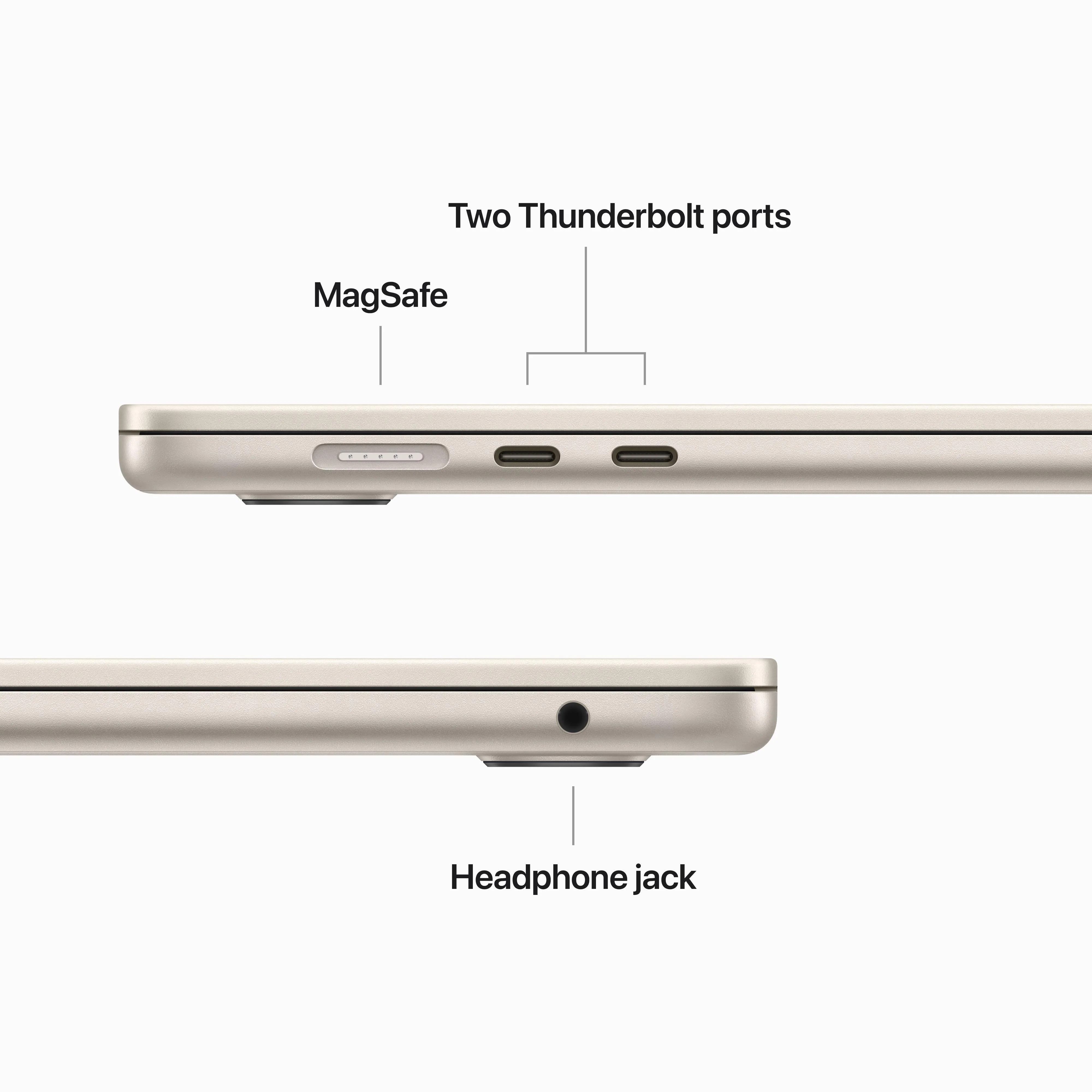 15-inch MacBook Air: Apple M2 chip with 8‑core CPU and 10‑core GPU, 512GB SSD - Starlight - Image 9
