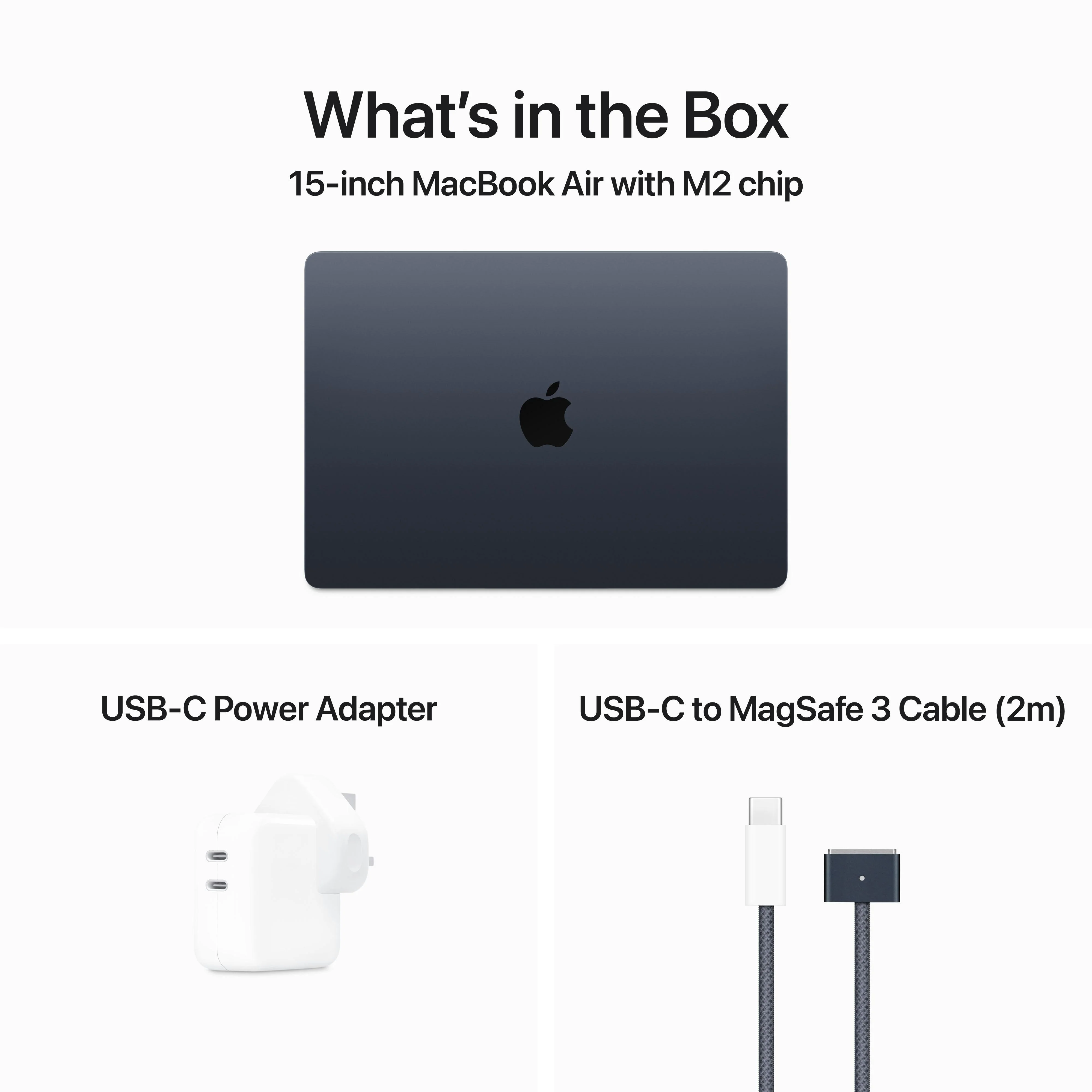 15-inch MacBook Air: Apple M2 chip with 8‑core CPU and 10‑core GPU, 512GB SSD - Midnight - Image 12