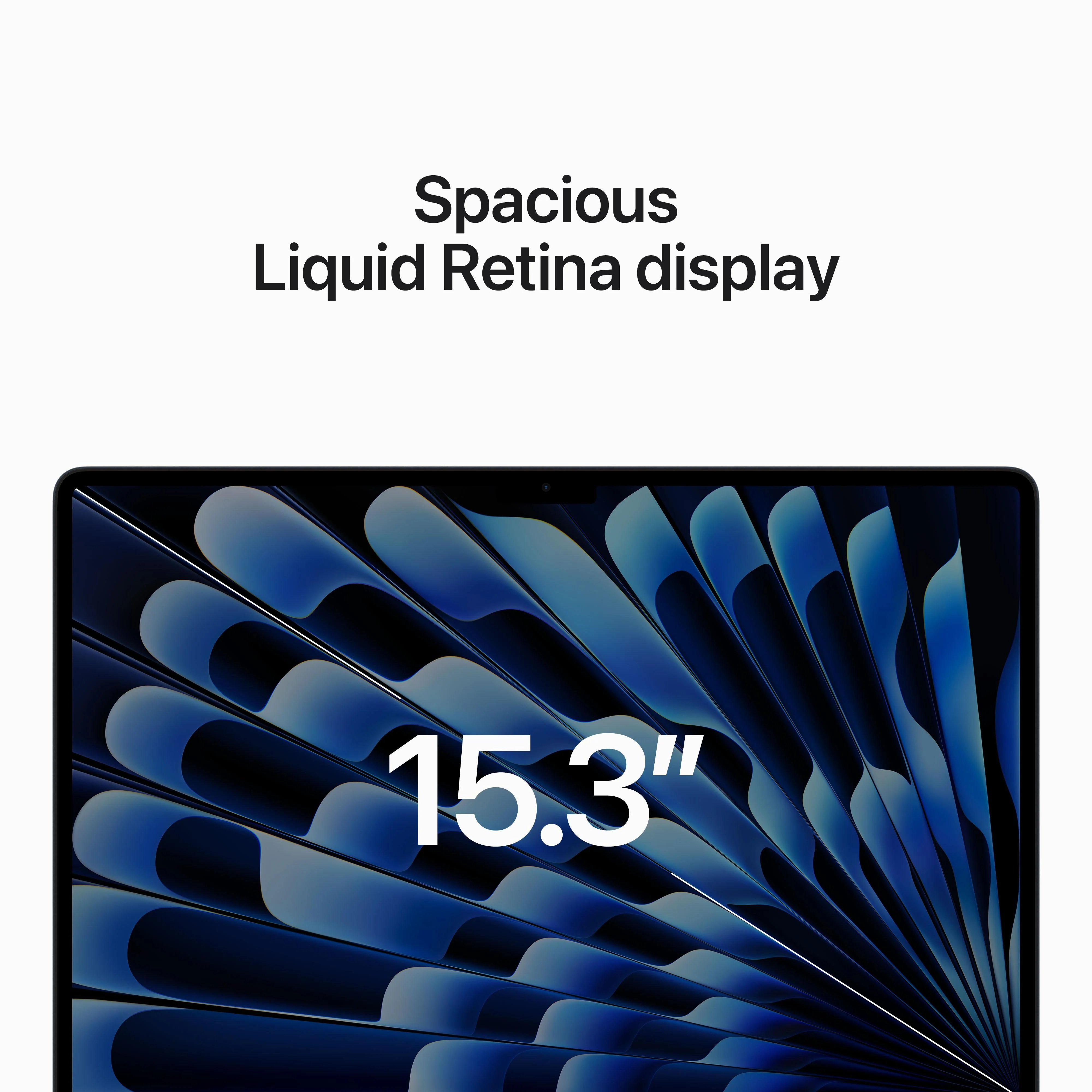 15-inch MacBook Air: Apple M2 chip with 8‑core CPU and 10‑core GPU, 512GB SSD - Midnight - Image 5