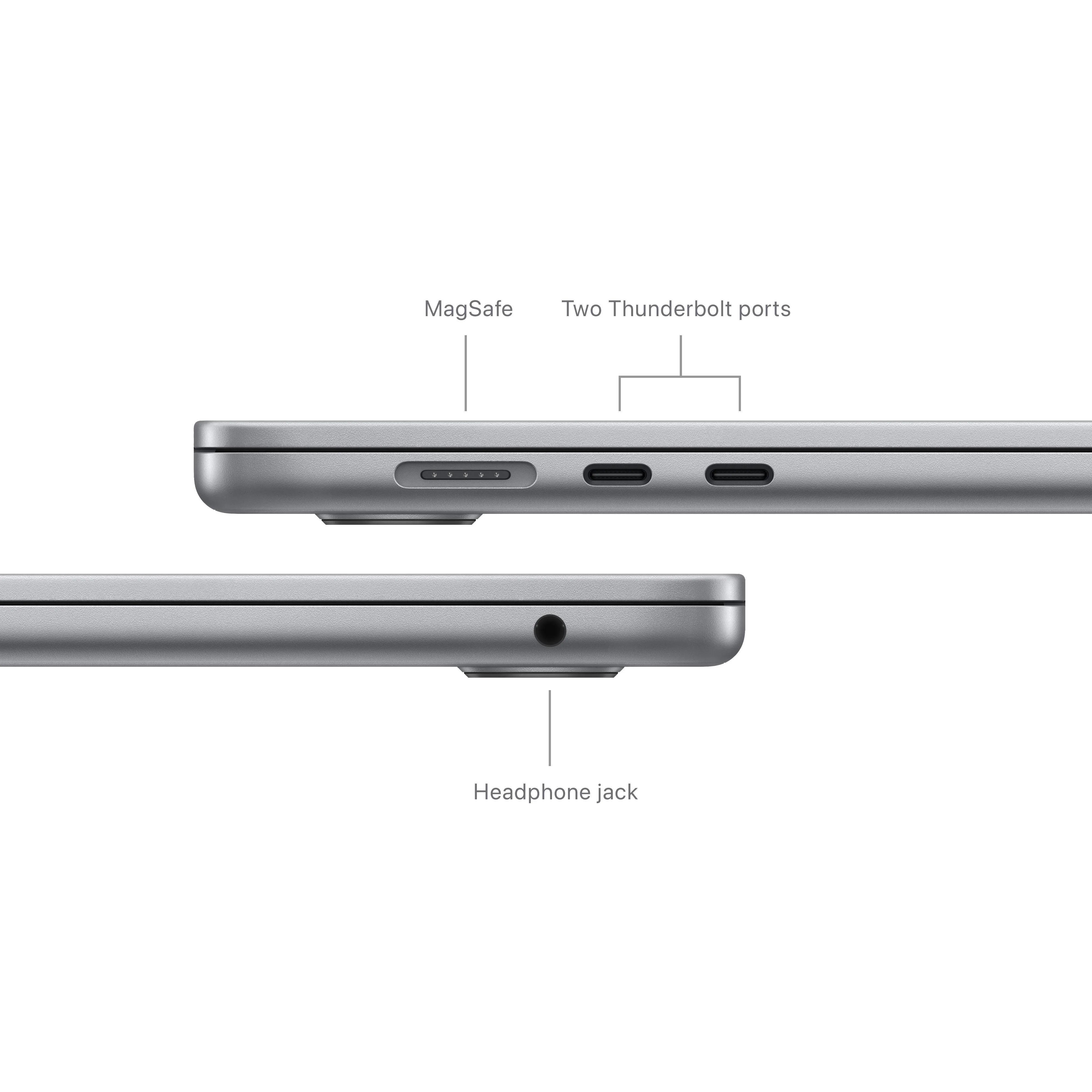 15-inch MacBook Air: Apple M3 chip with 8‑core CPU and 10‑core GPU, 256GB SSD - Space Grey - Image 7