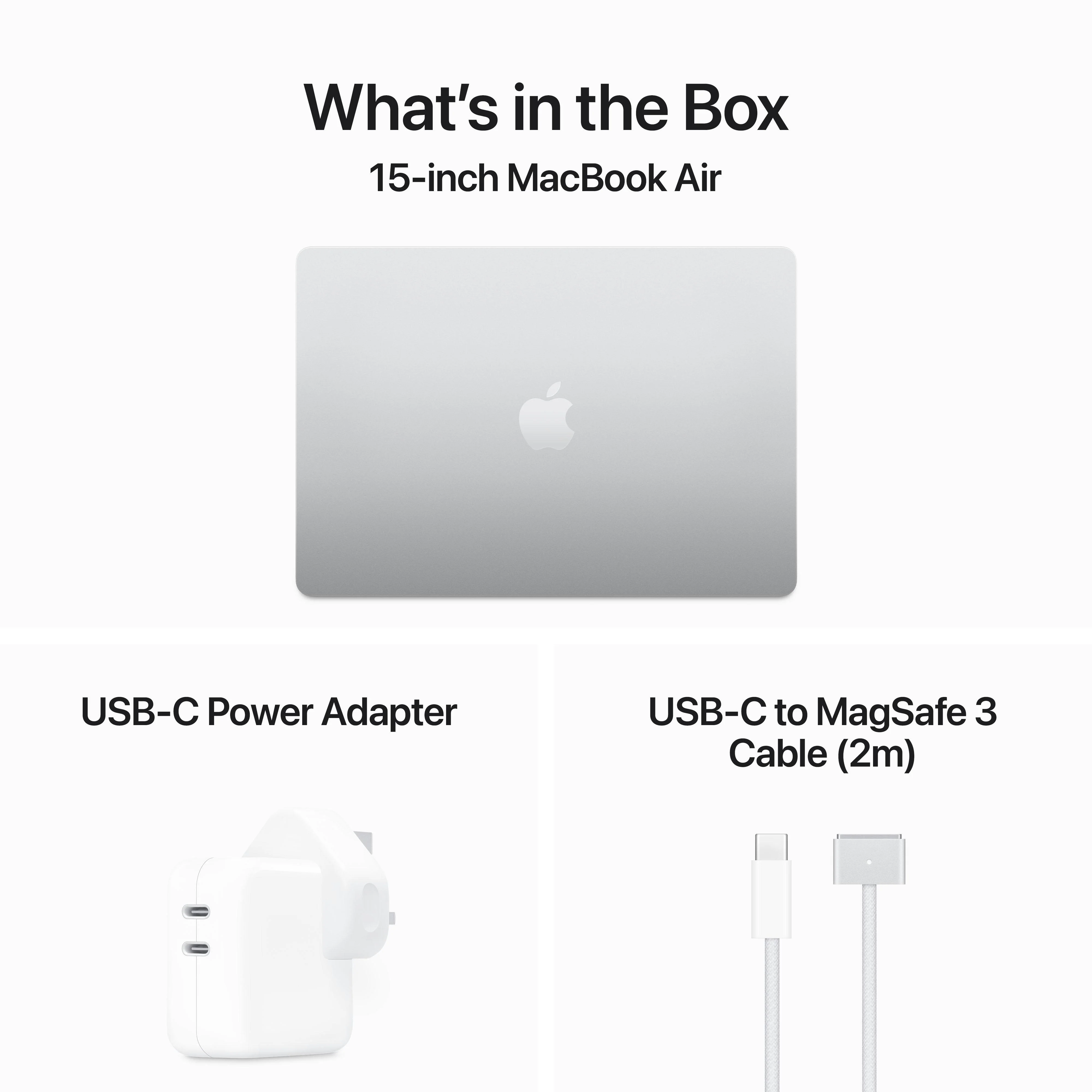 15-inch MacBook Air: Apple M3 chip with 8‑core CPU and 10‑core GPU, 256GB SSD - Silver - Image 9