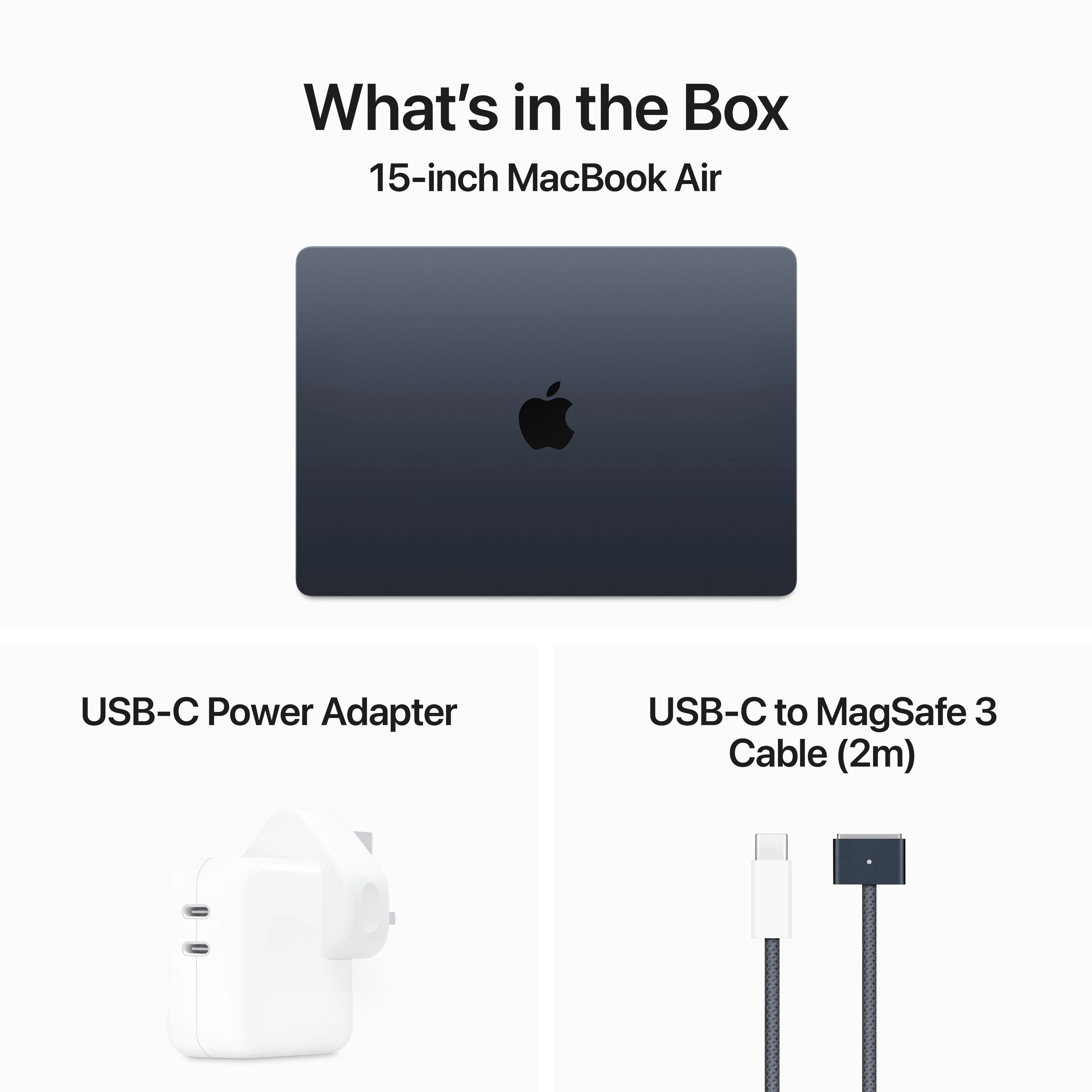 15-inch MacBook Air: Apple M3 chip with 8‑core CPU and 10‑core GPU, 256GB SSD - Midnight - Image 9