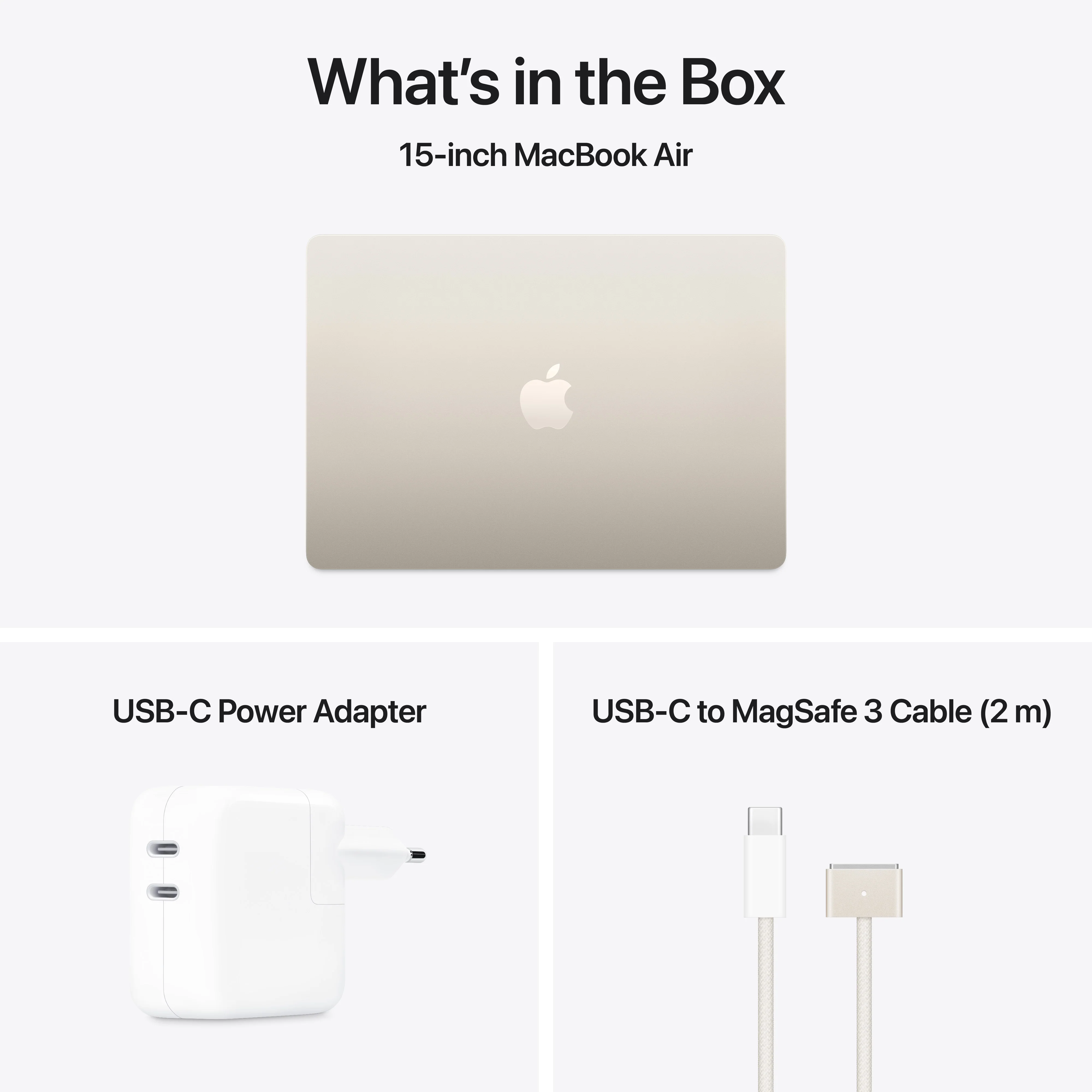 15-inch MacBook Air: Apple M4 chip with 10-core CPU and 10-core GPU, 256GB SSD - Starlight - Image 11