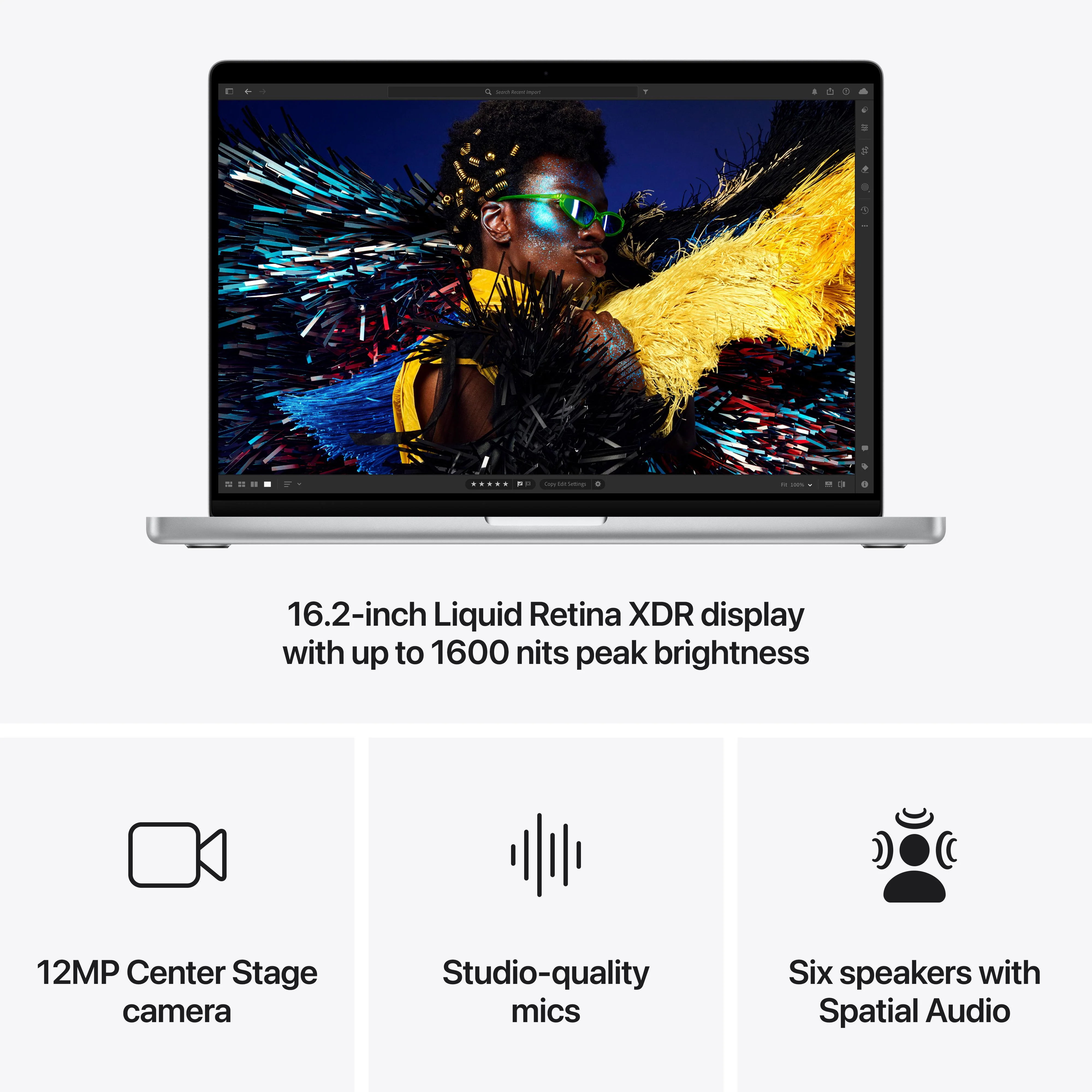 16-inch MacBook Pro: Apple M4 Max chip with 16‑core CPU and 40‑core GPU, 1TB SSD - Silver - Image 6
