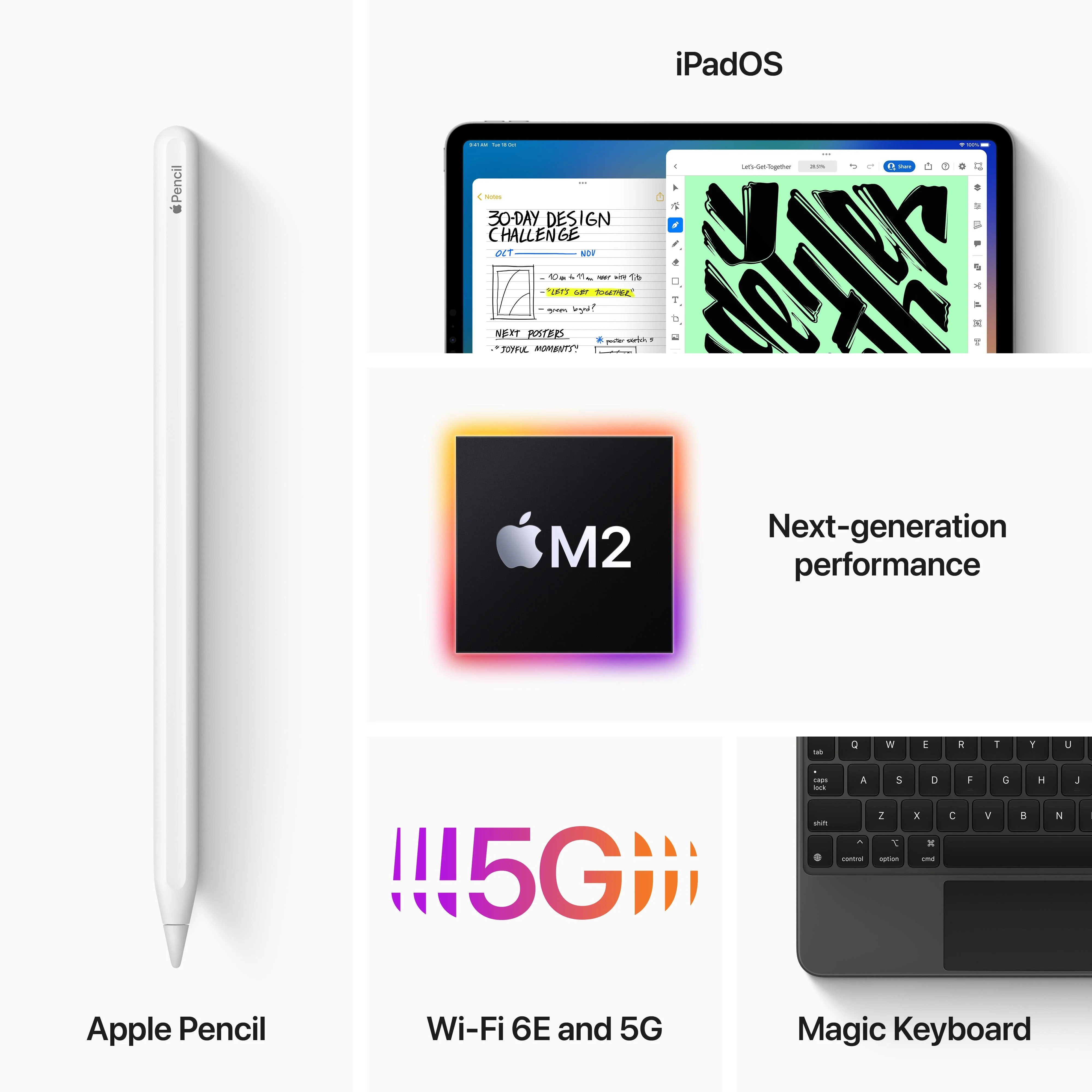 2022 12.9-inch iPad Pro Wi-Fi + Cellular 2TB - Space Grey (6th generation) - Image 7
