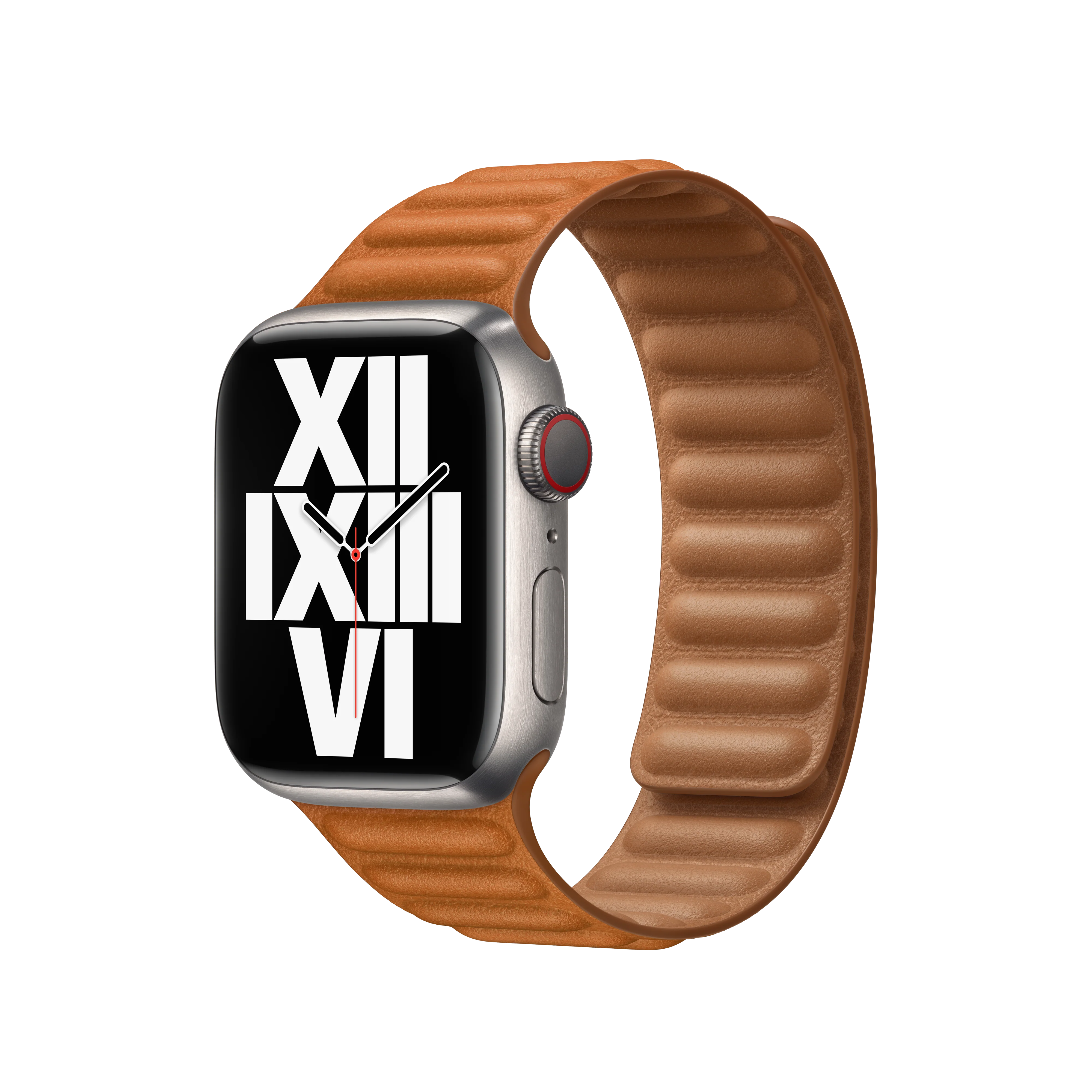 41mm Golden Brown Leather Link - M/L - Image 2