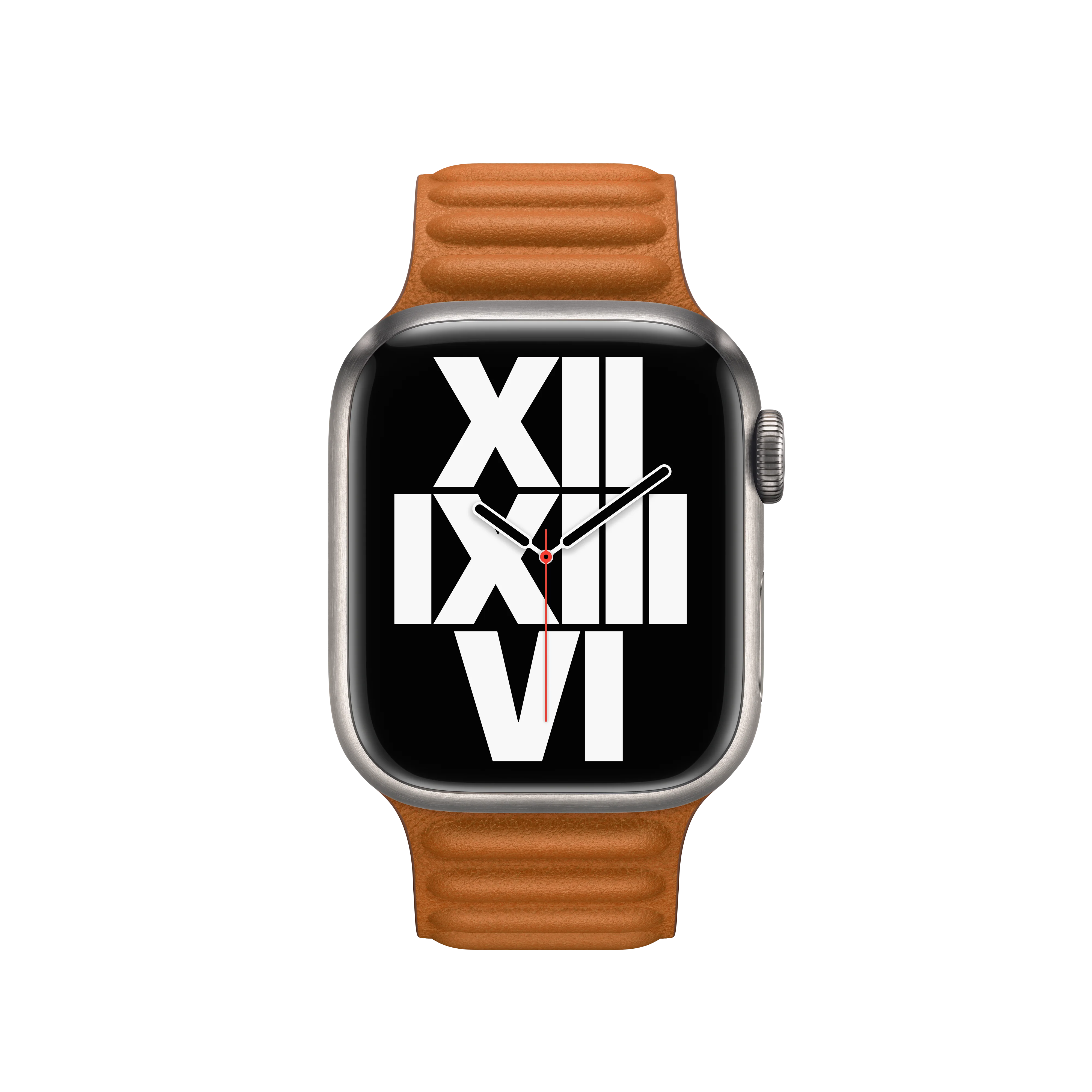 41mm Golden Brown Leather Link - M/L - Image 3