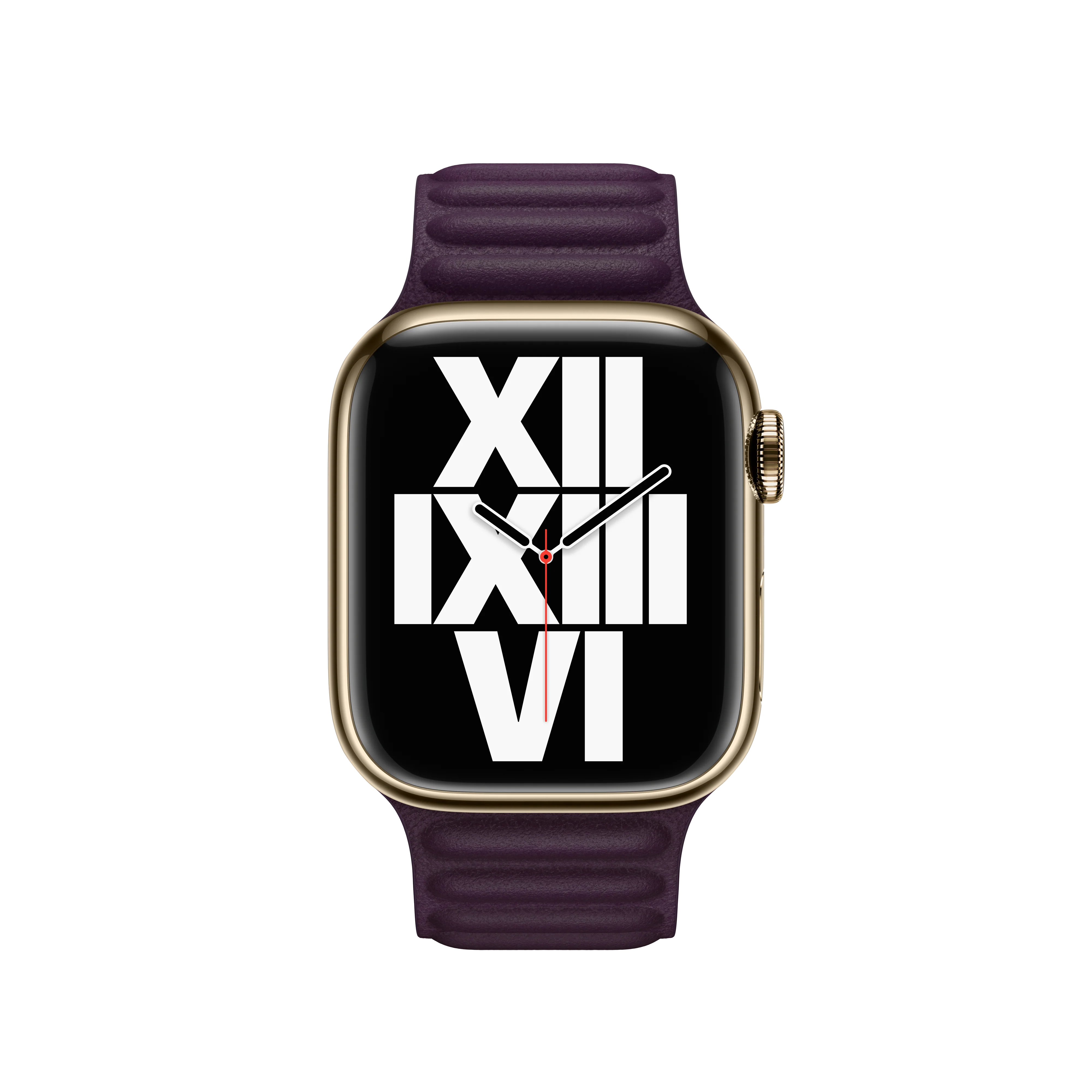 41mm Dark Cherry Leather Link - S/M - Image 3