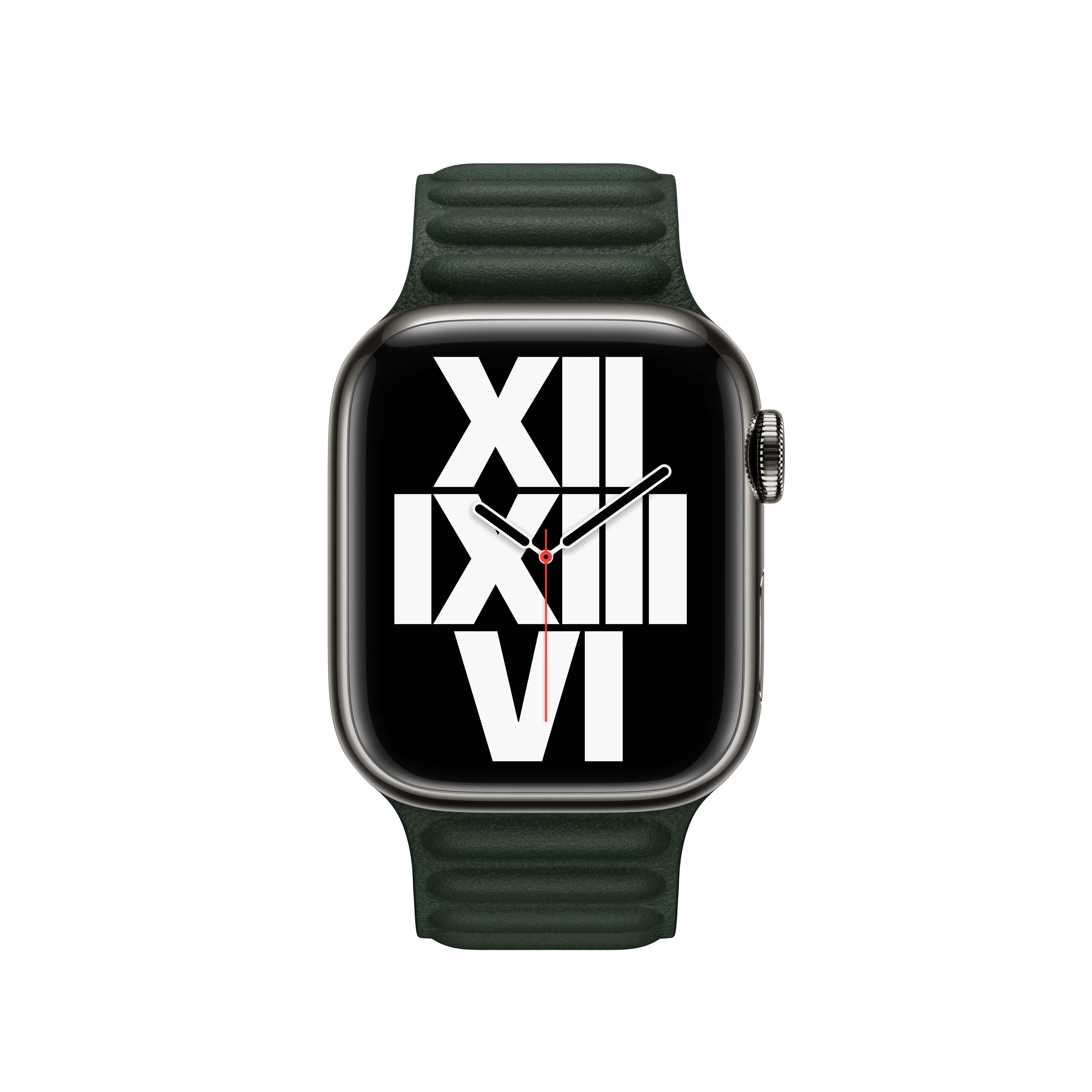 41mm Sequoia Green Leather Link - S/M - Image 3