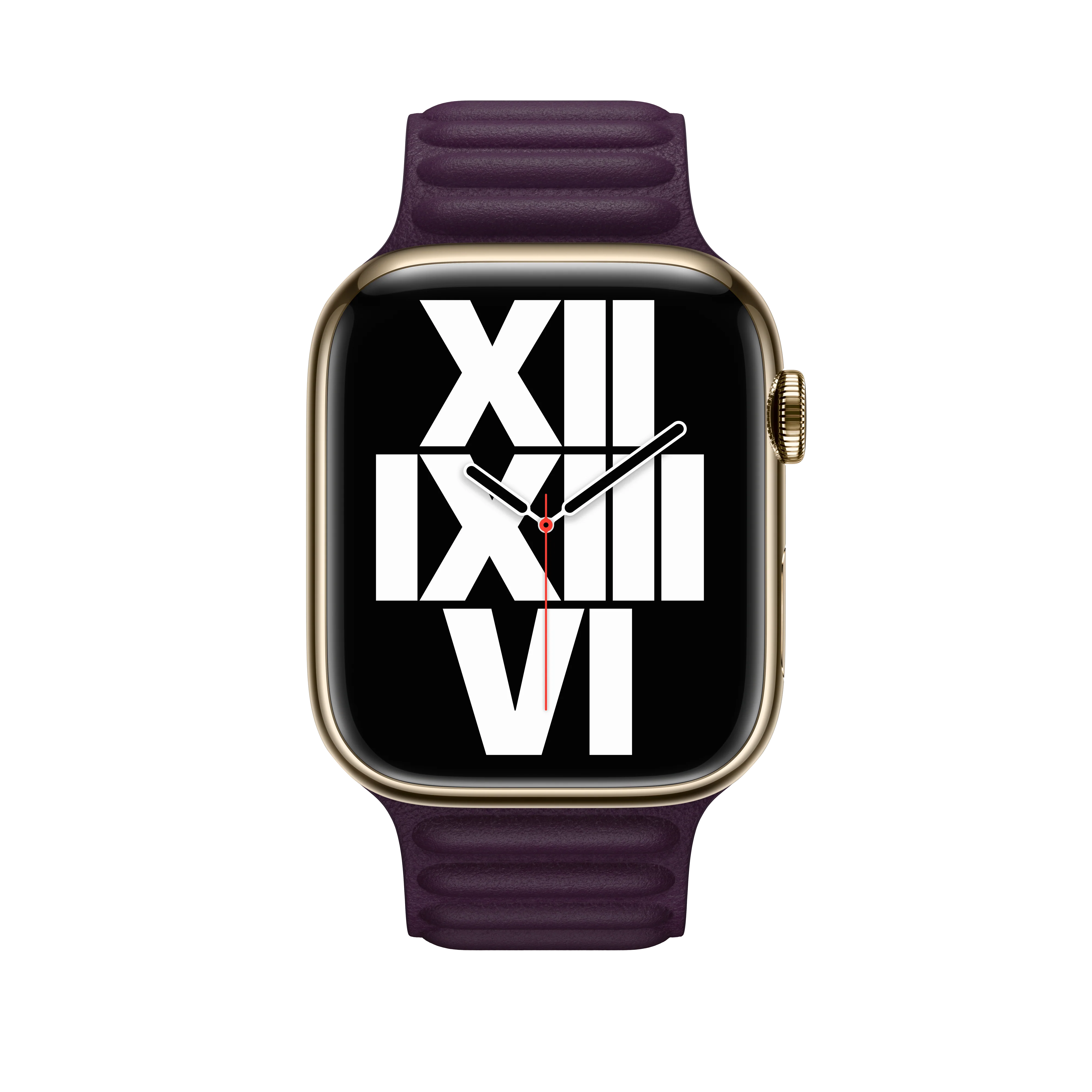 45mm Dark Cherry Leather Link - M/L - Image 2