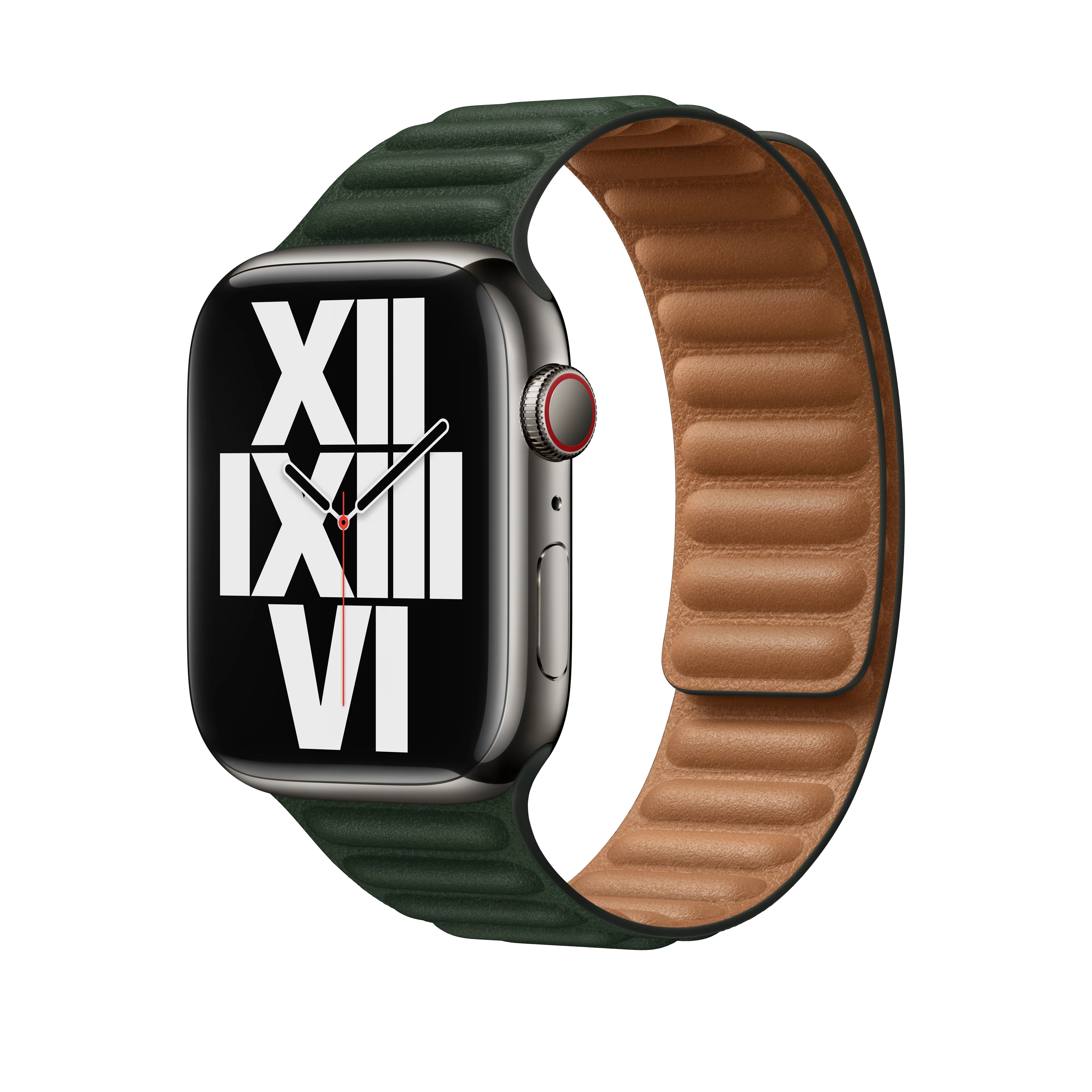 45mm Sequoia Green Leather Link - M/L - Image 2