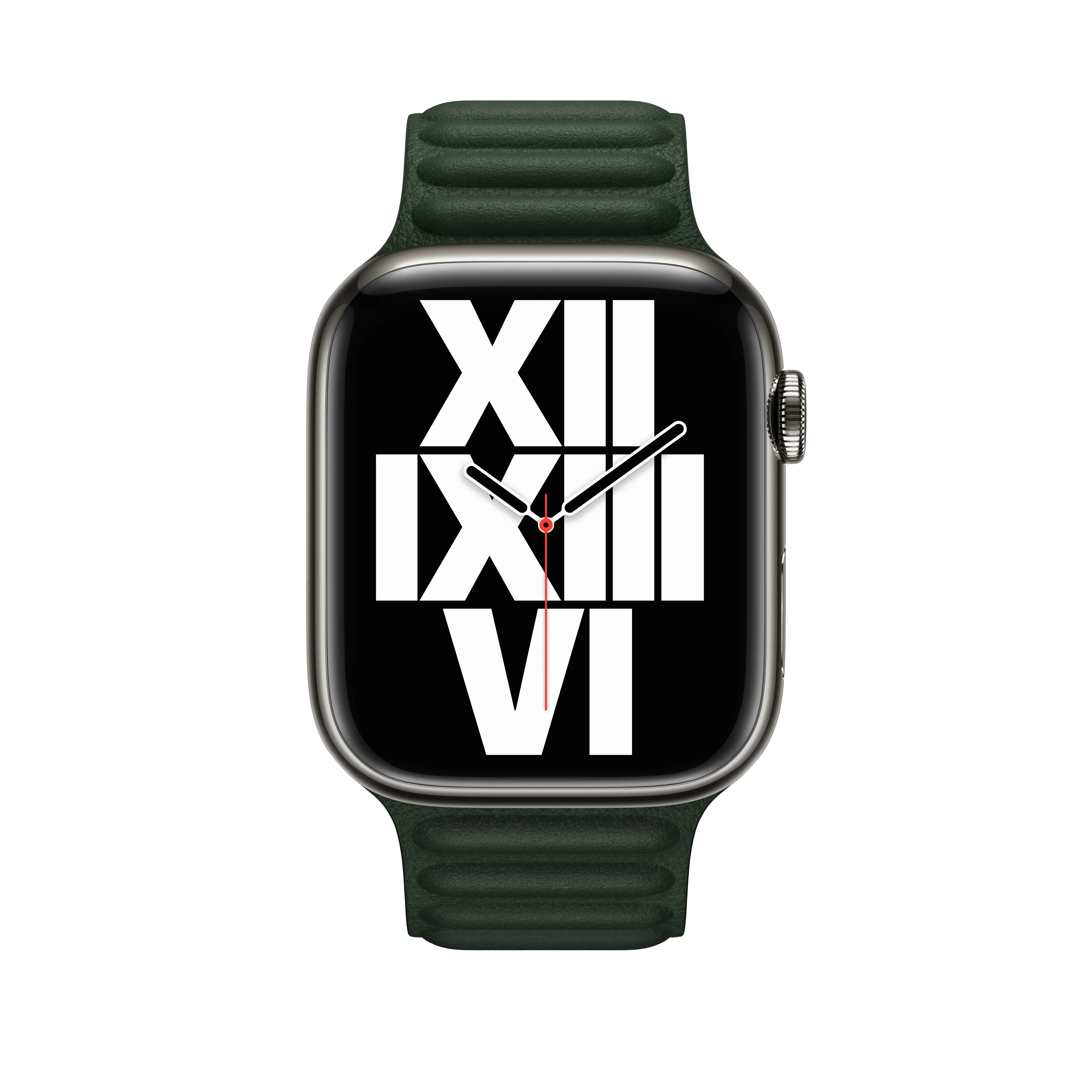 45mm Sequoia Green Leather Link - M/L - Image 3