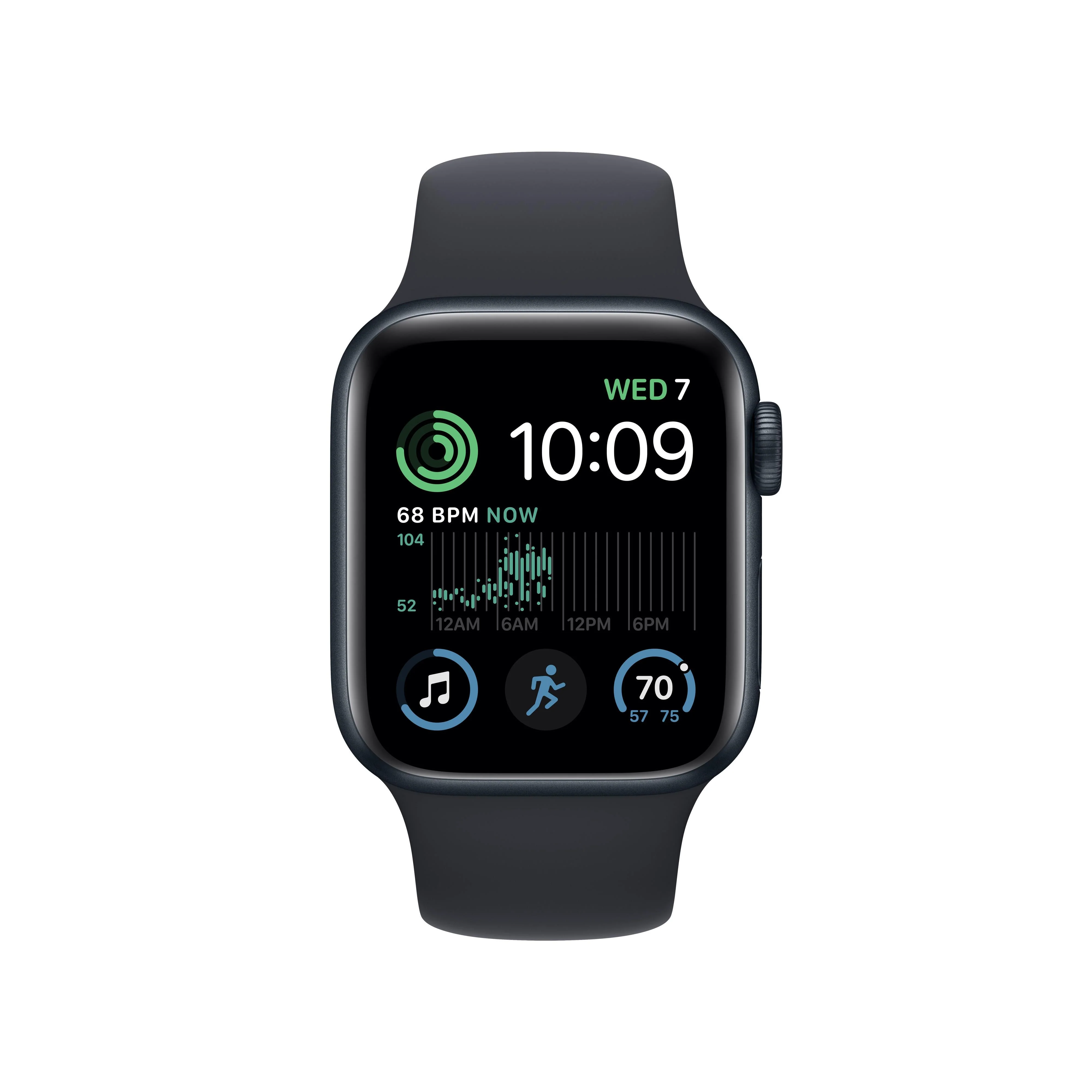 Apple Watch SE GPS 40mm Midnight Aluminium Case with Midnight Sport Band - Regular - Image 2
