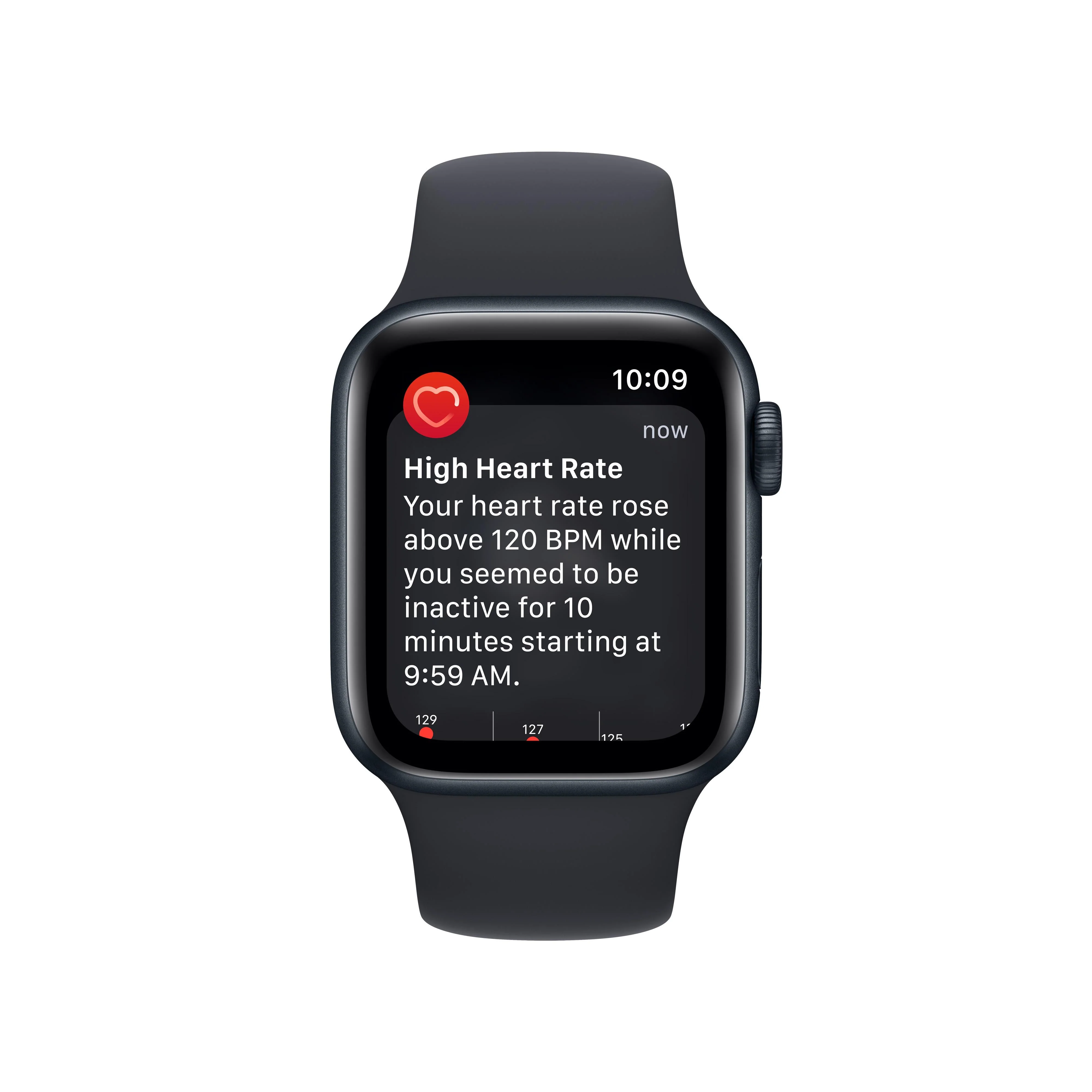 Apple Watch SE GPS + Cellular 40mm Midnight Aluminium Case with Midnight Sport Band - Regular - Image 6