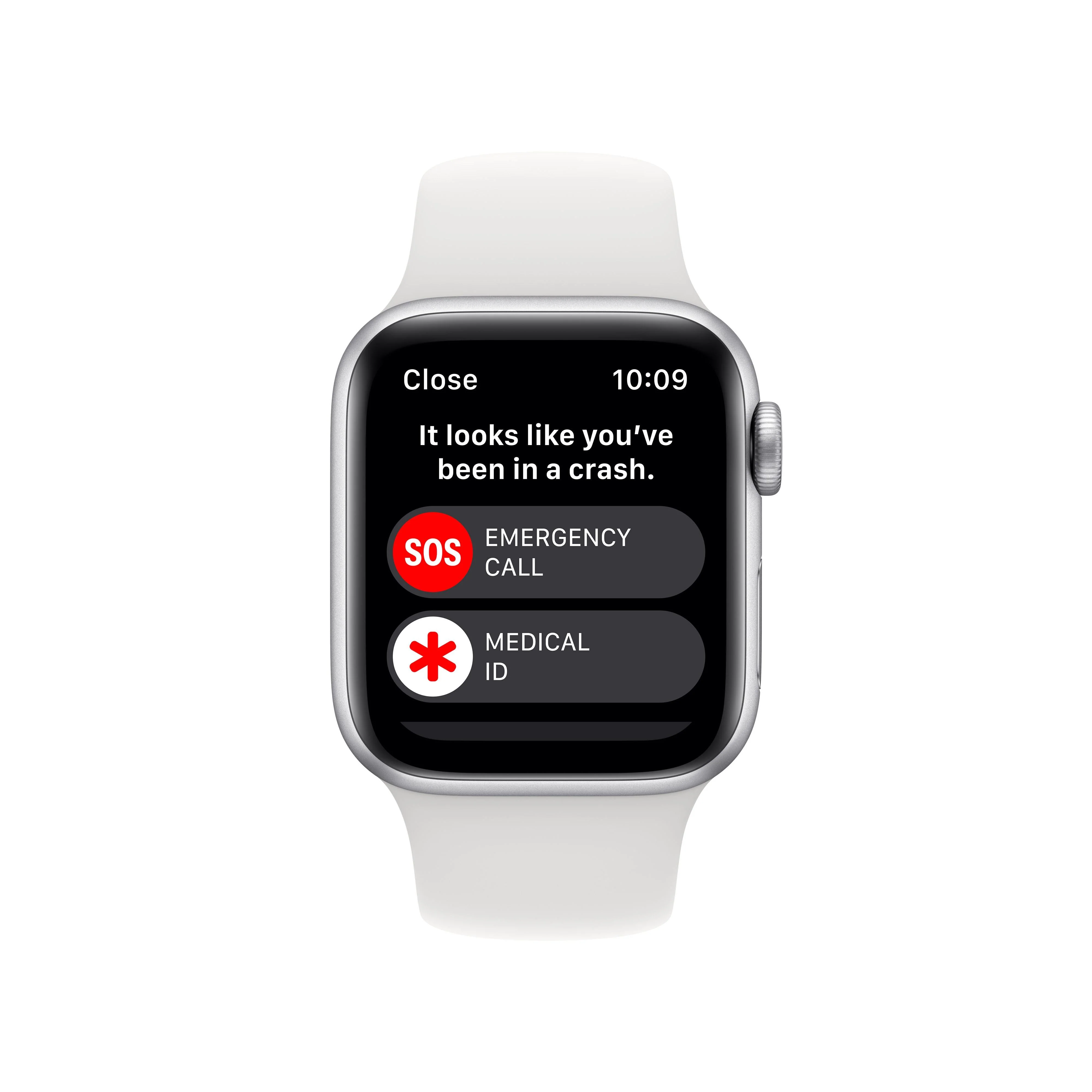 Apple Watch SE GPS + Cellular 40mm Silver Aluminium Case with White Sport Band - Regular - Image 7