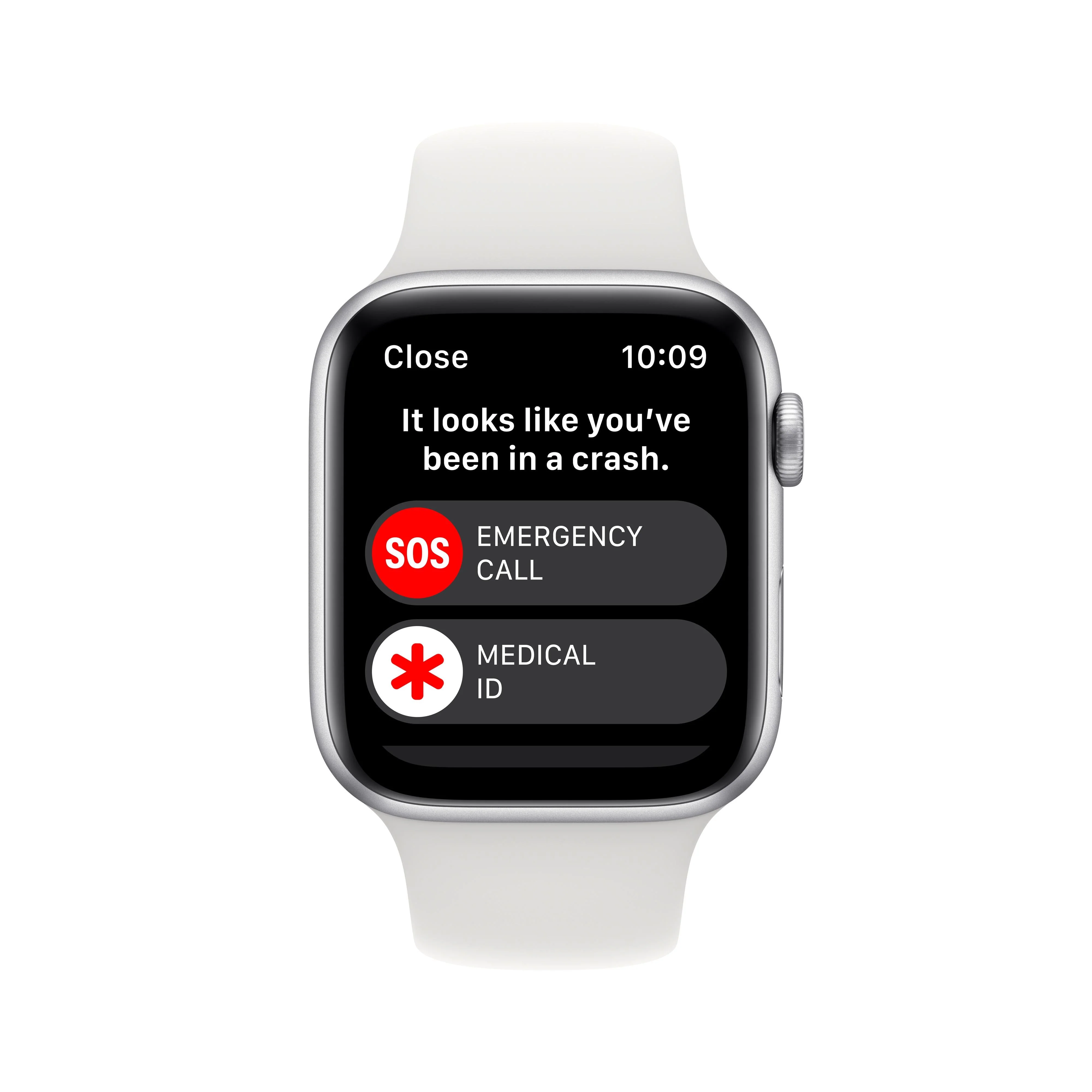 Apple Watch SE GPS + Cellular 44mm Silver Aluminium Case with White Sport Band - Regular - Image 7