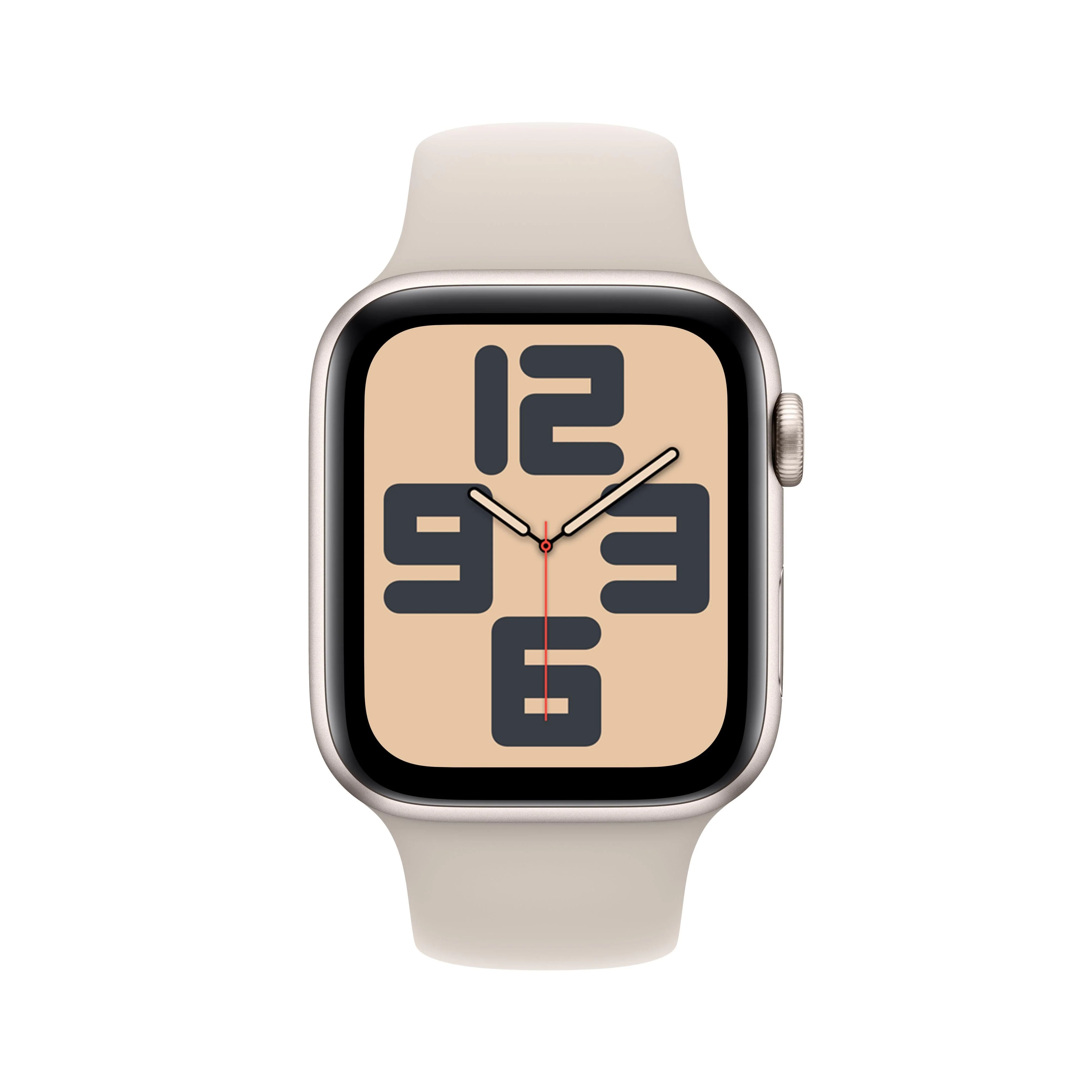 Apple Watch SE GPS 44mm Starlight Aluminium Case with Starlight Sport Band - M/L - Image 2