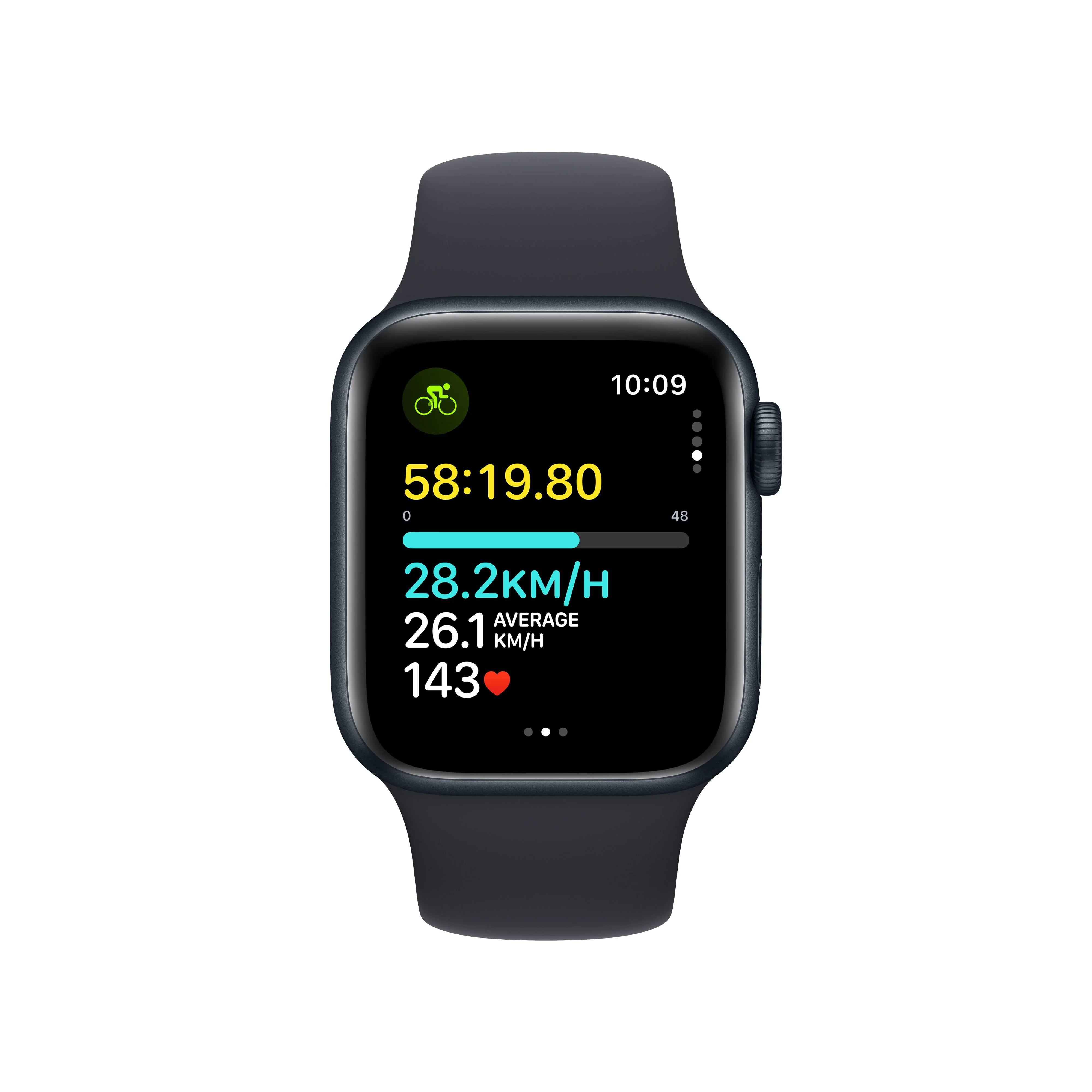 Apple Watch SE GPS + Cellular 40mm Midnight Aluminium Case with Midnight Sport Band - S/M - Image 6