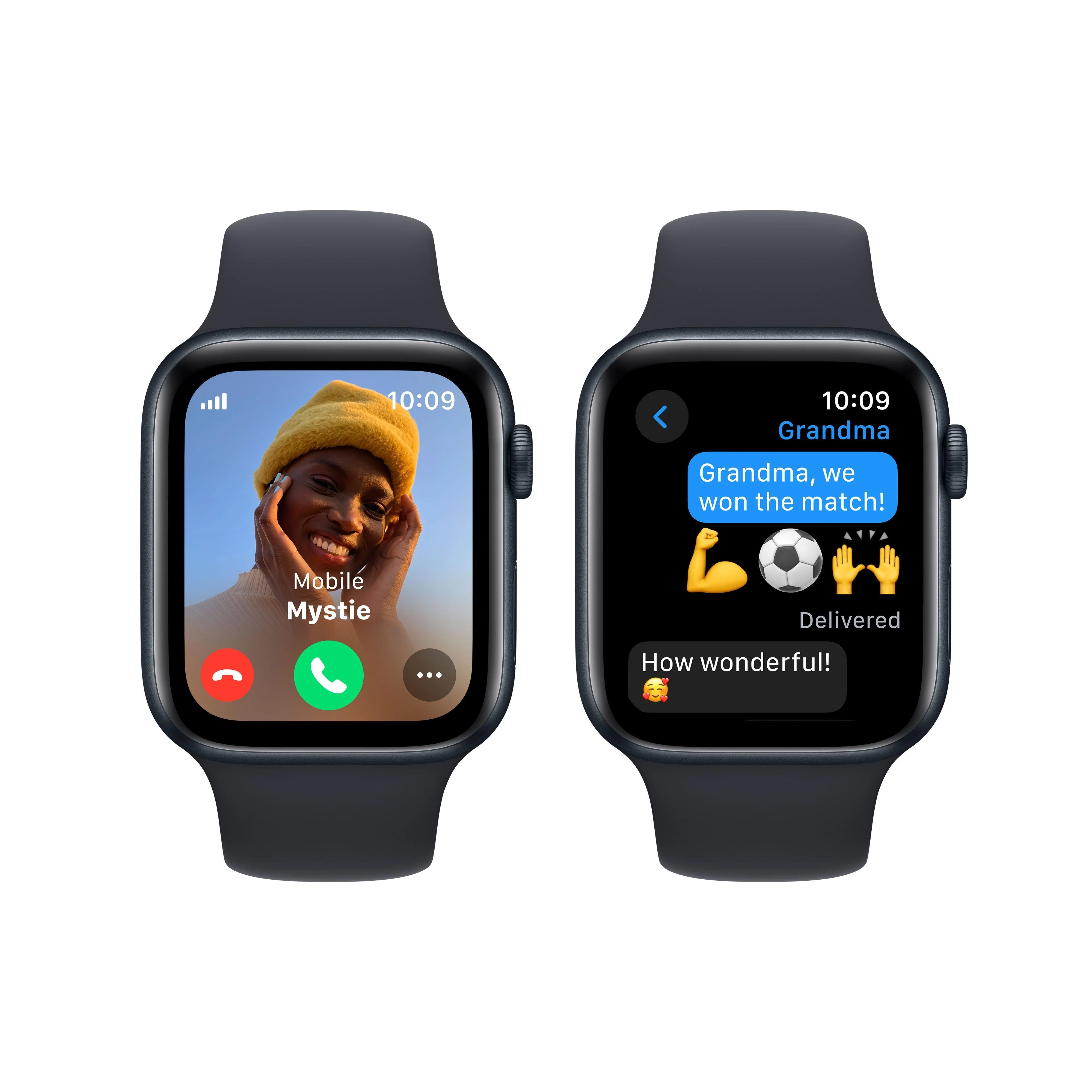 Apple Watch SE GPS + Cellular 44mm Midnight Aluminium Case with Midnight Sport Band - S/M - Image 4