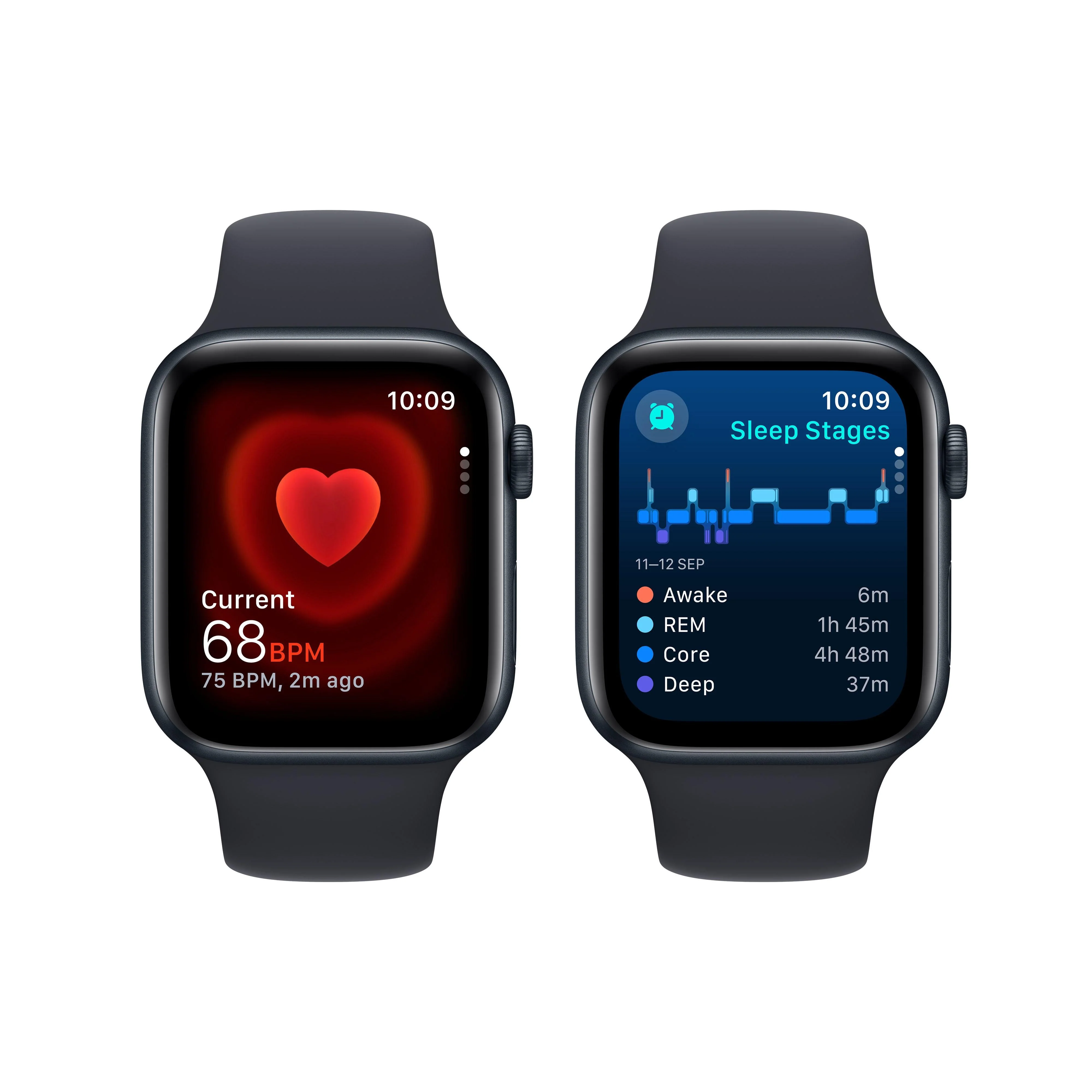 Apple Watch SE GPS + Cellular 44mm Midnight Aluminium Case with Midnight Sport Band - M/L - Image 5