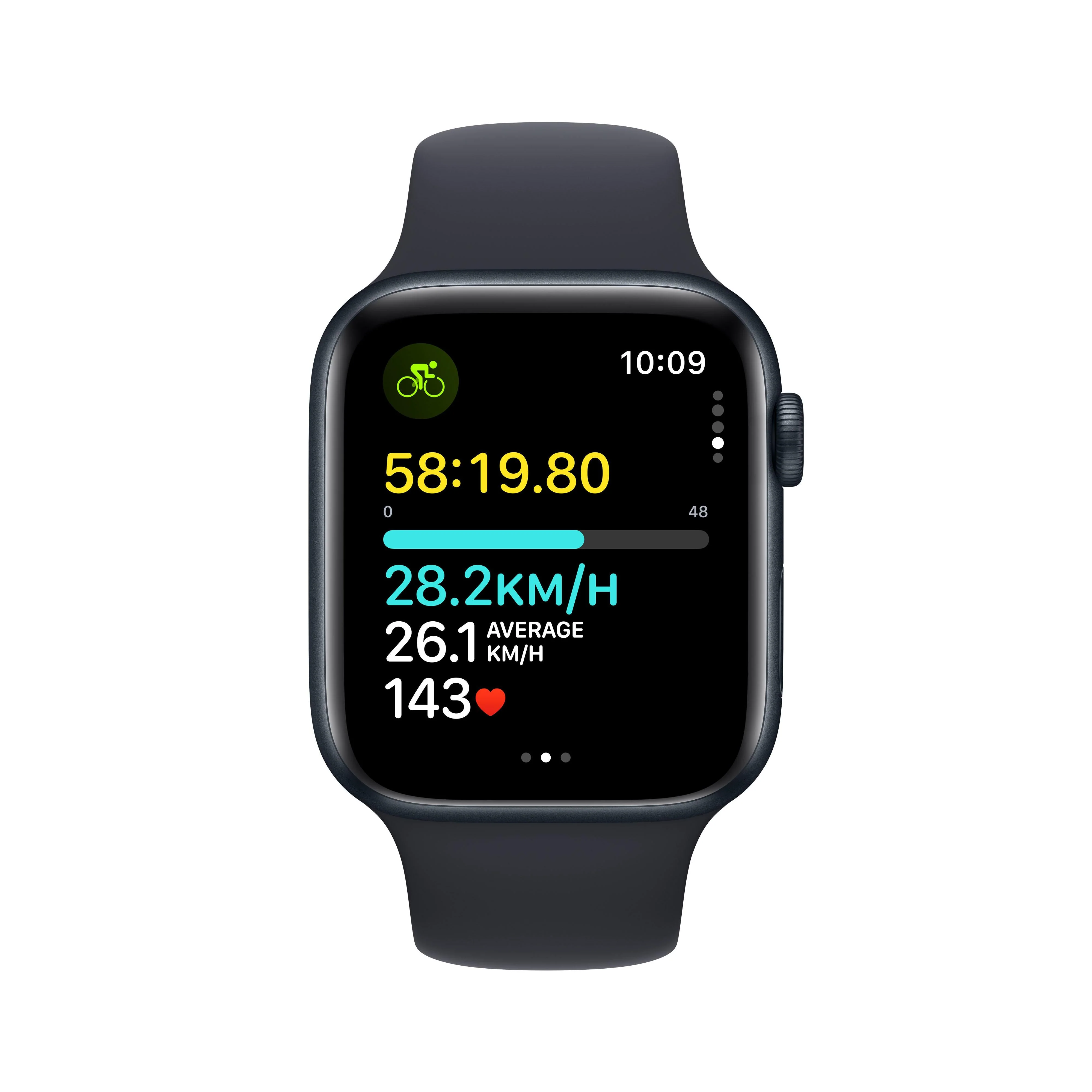 Apple Watch SE GPS + Cellular 44mm Midnight Aluminium Case with Midnight Sport Band - M/L - Image 6